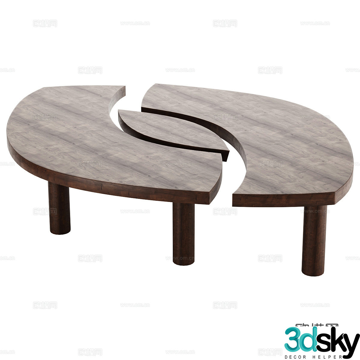 Special shaped coffee table 3d model