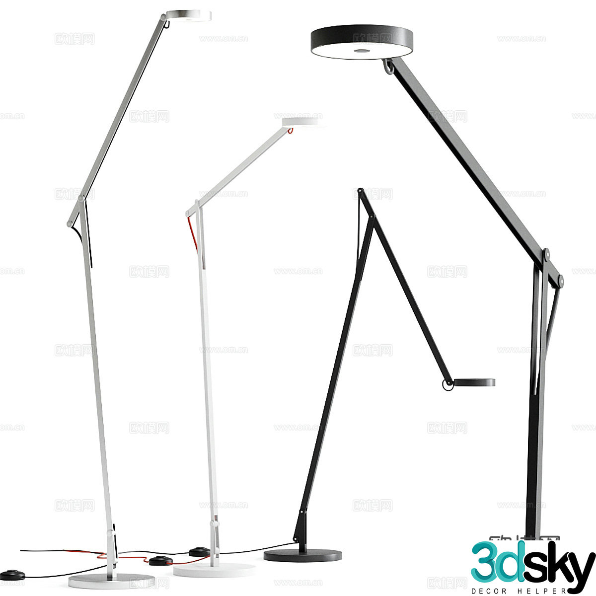Rotaliana floor lamp 3d model