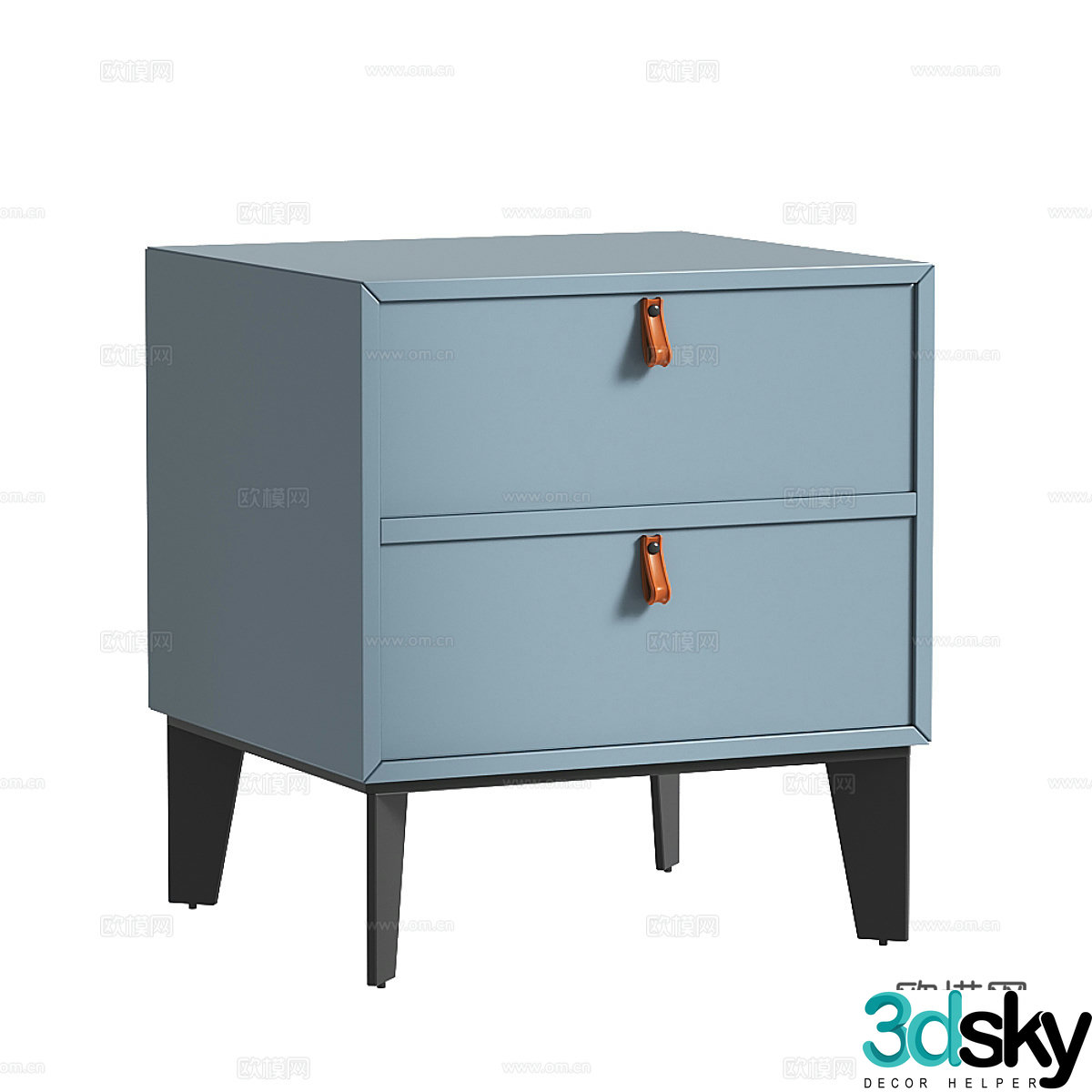 Modern bedside table 3d model