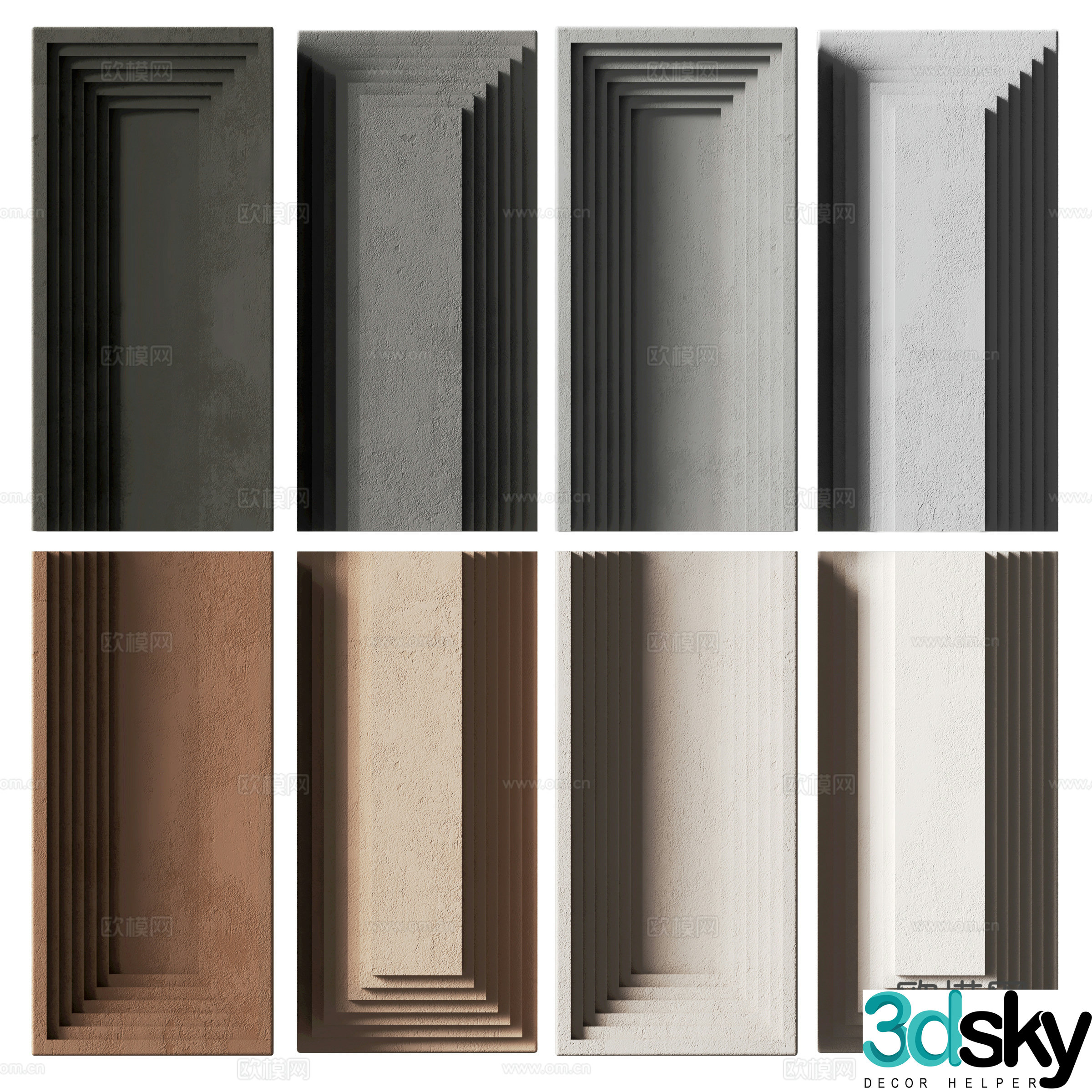 Texture wall background wall art paint 3d model