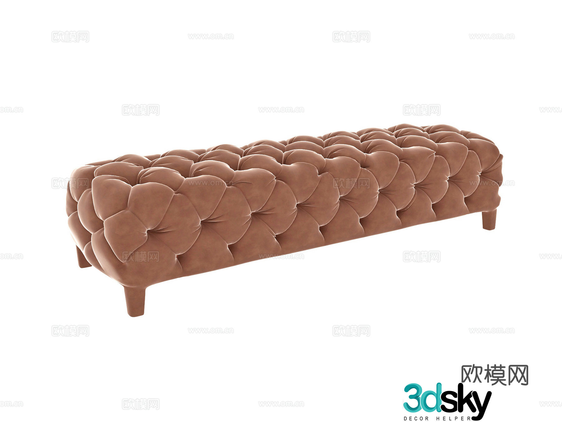 Jianou footrest sofa stool 3d model