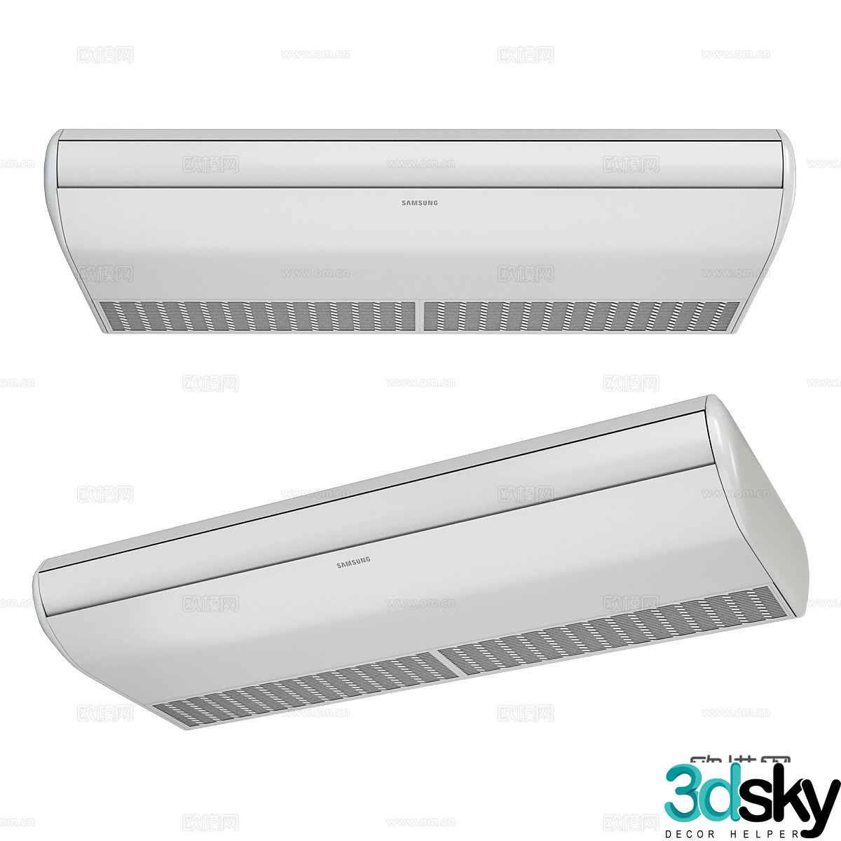 Samsung wall mounted air conditioner 3d model