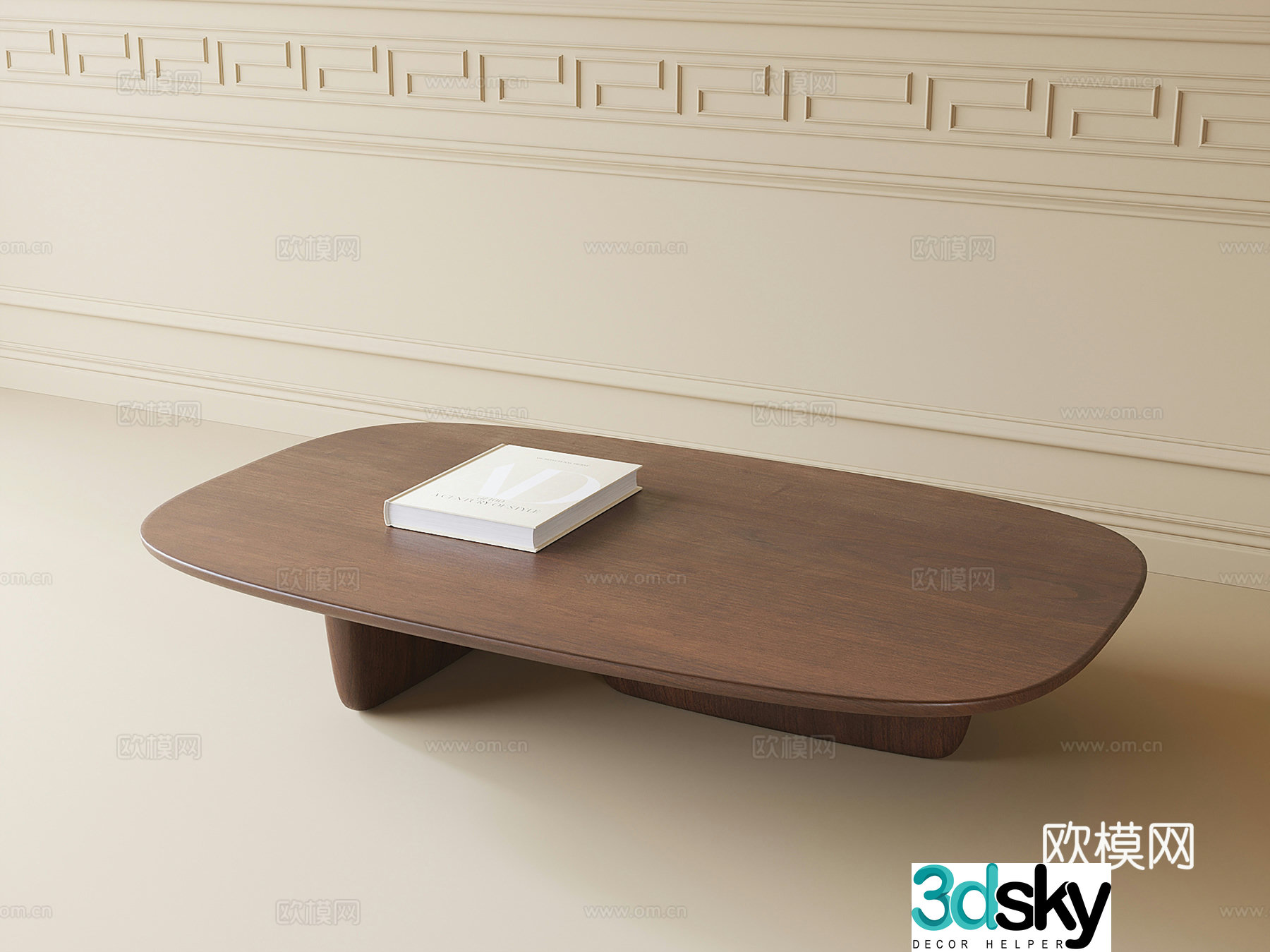 Wabi-sabi coffee table 3d model