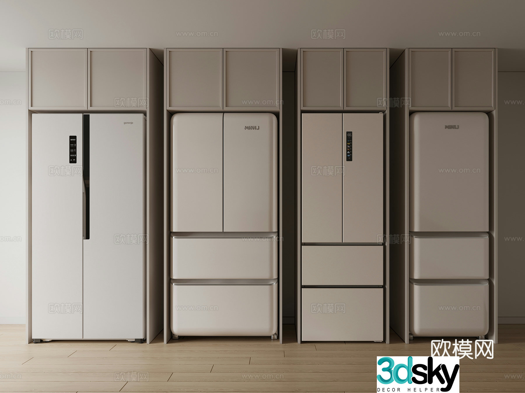 Refrigerator Freezer 3d model