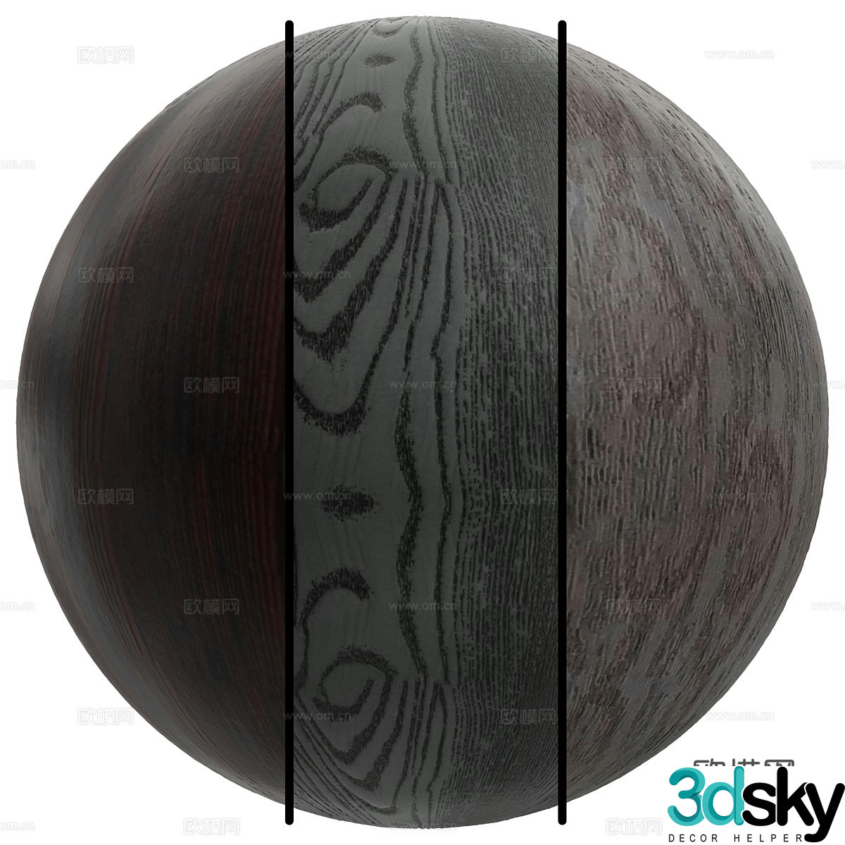 New Chinese style wood veneer 3D model