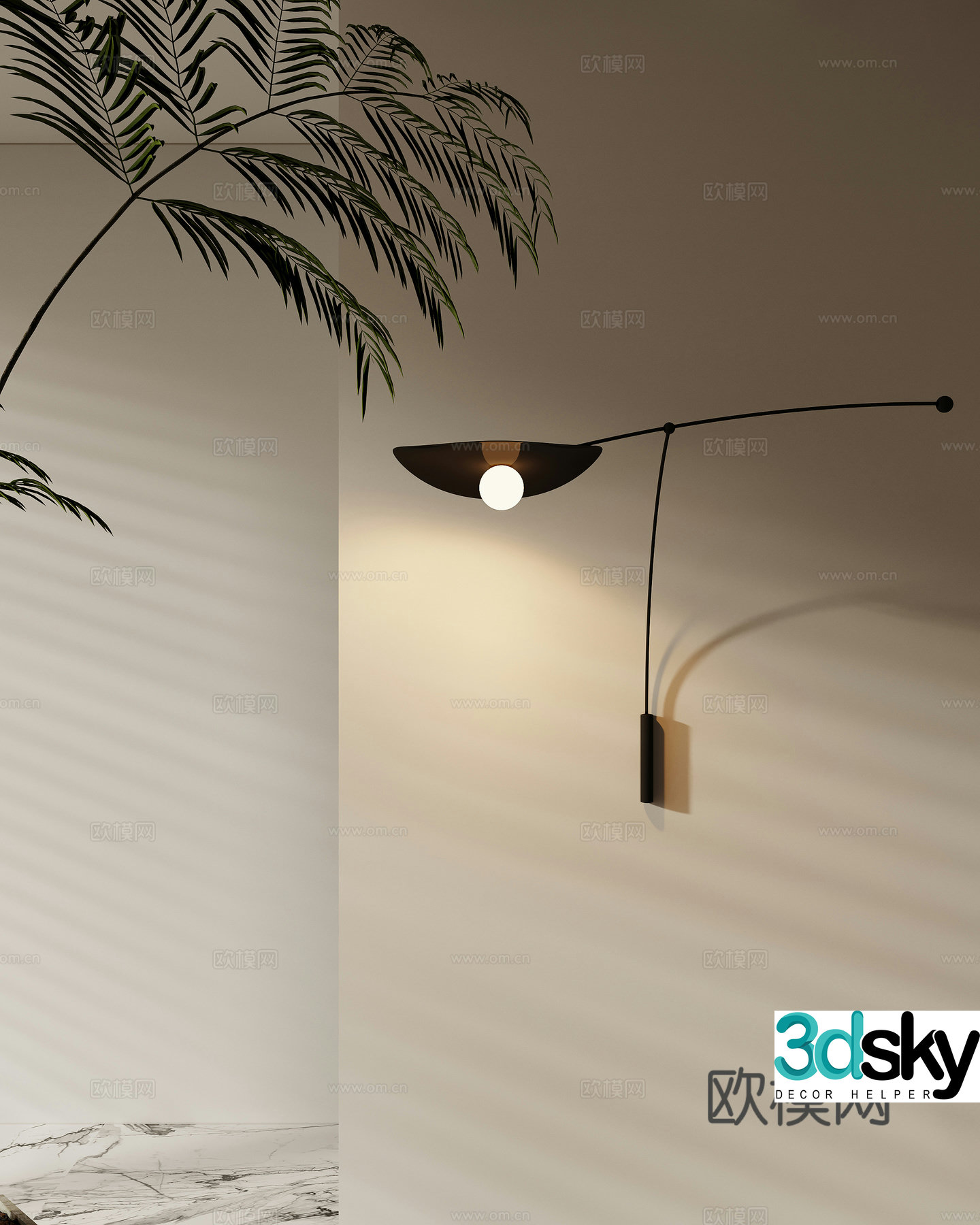 wall lamp 3d model