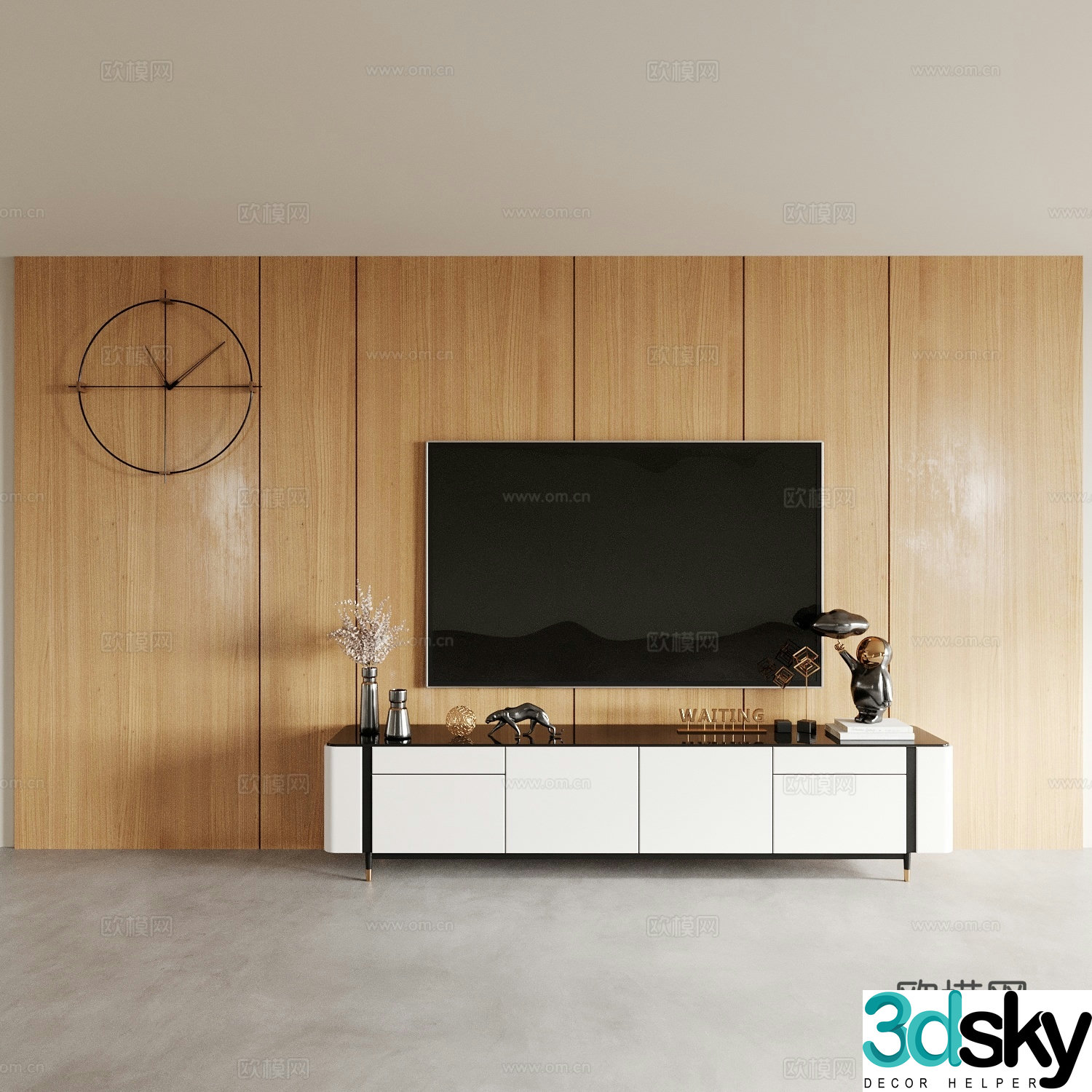 Modern TV cabinet 3d model