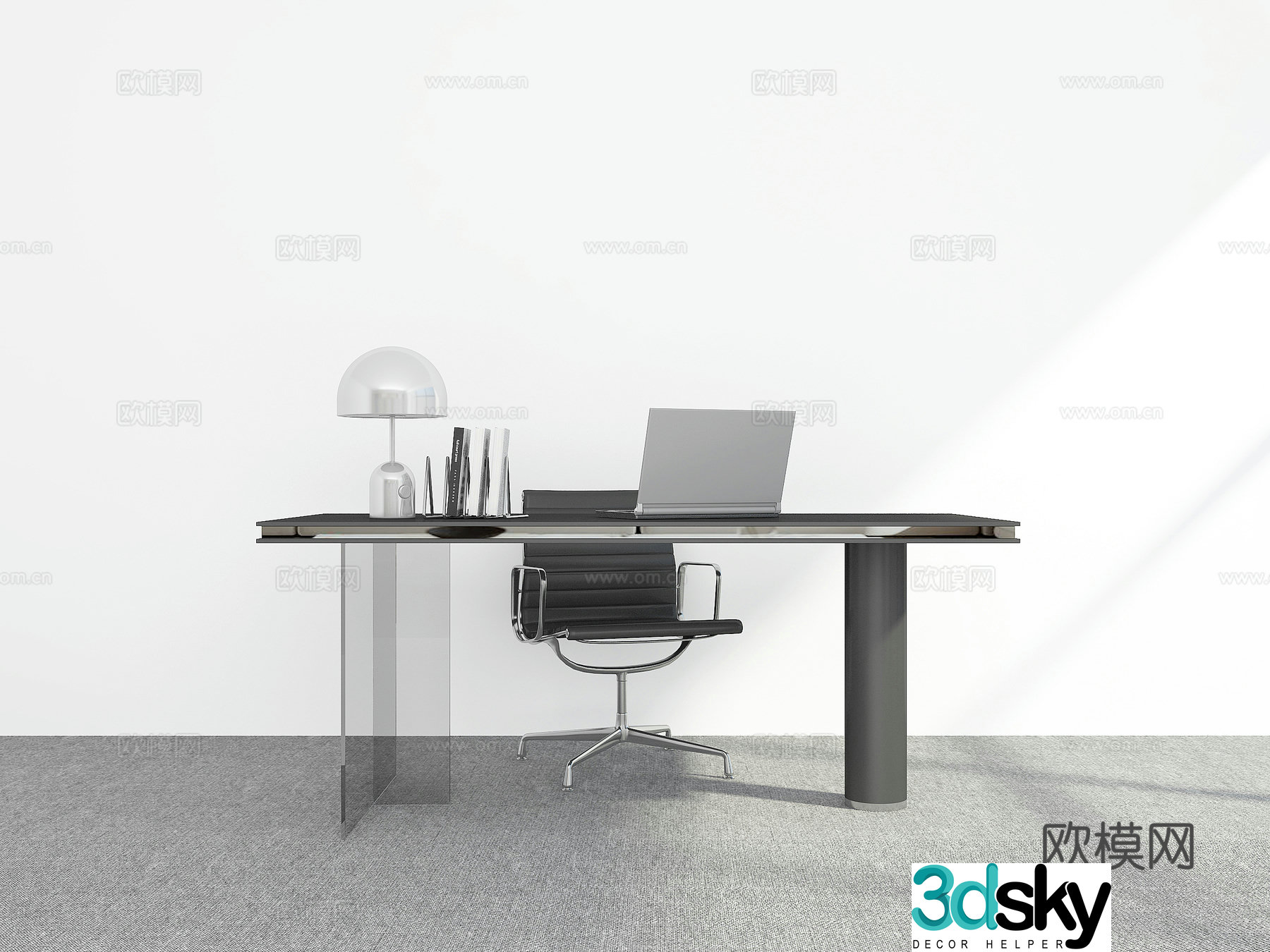 Modern desk 3d model