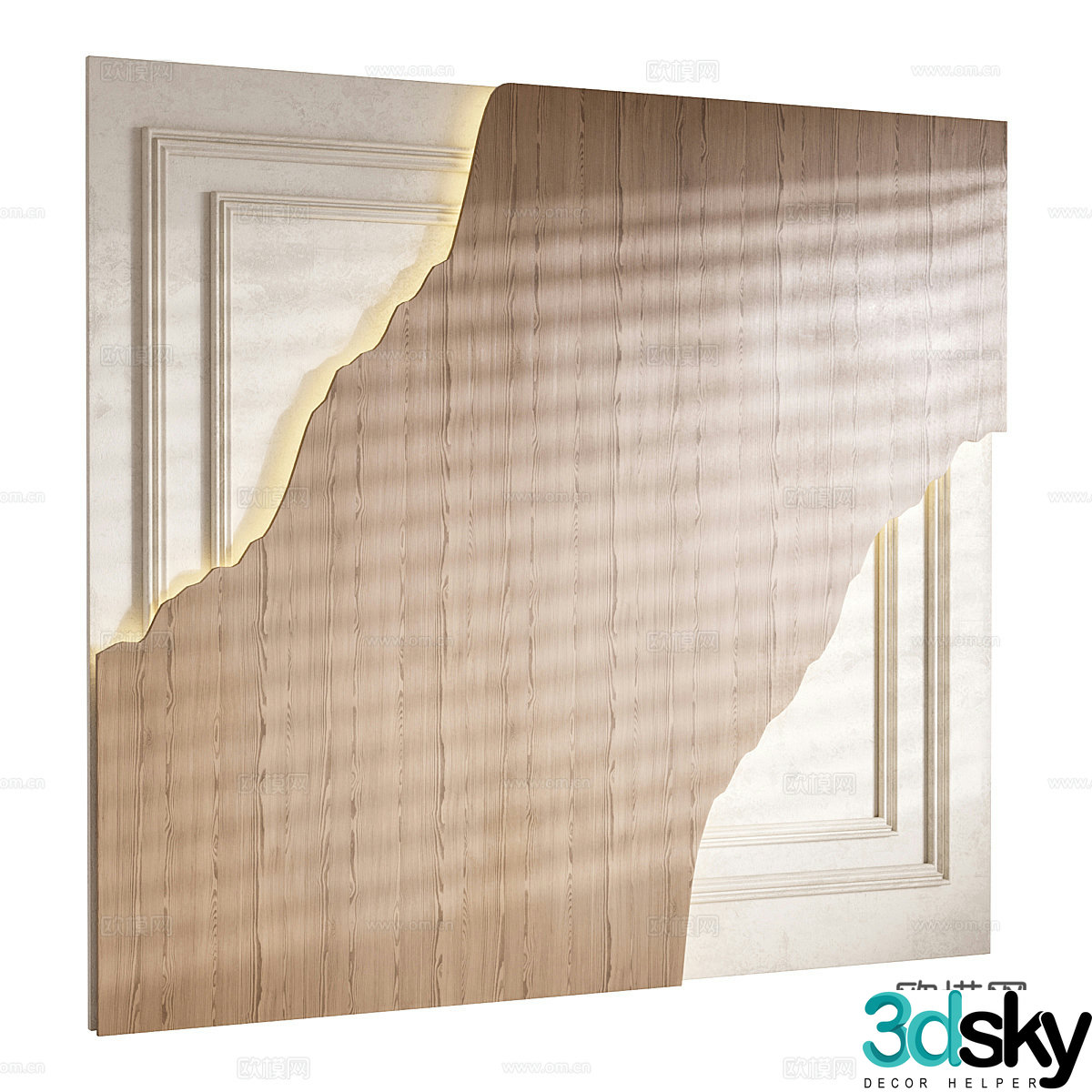 Medieval style background wall image wall 3D model