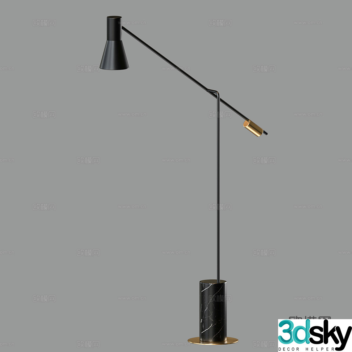 Modern minimalist floor lamp 3d model