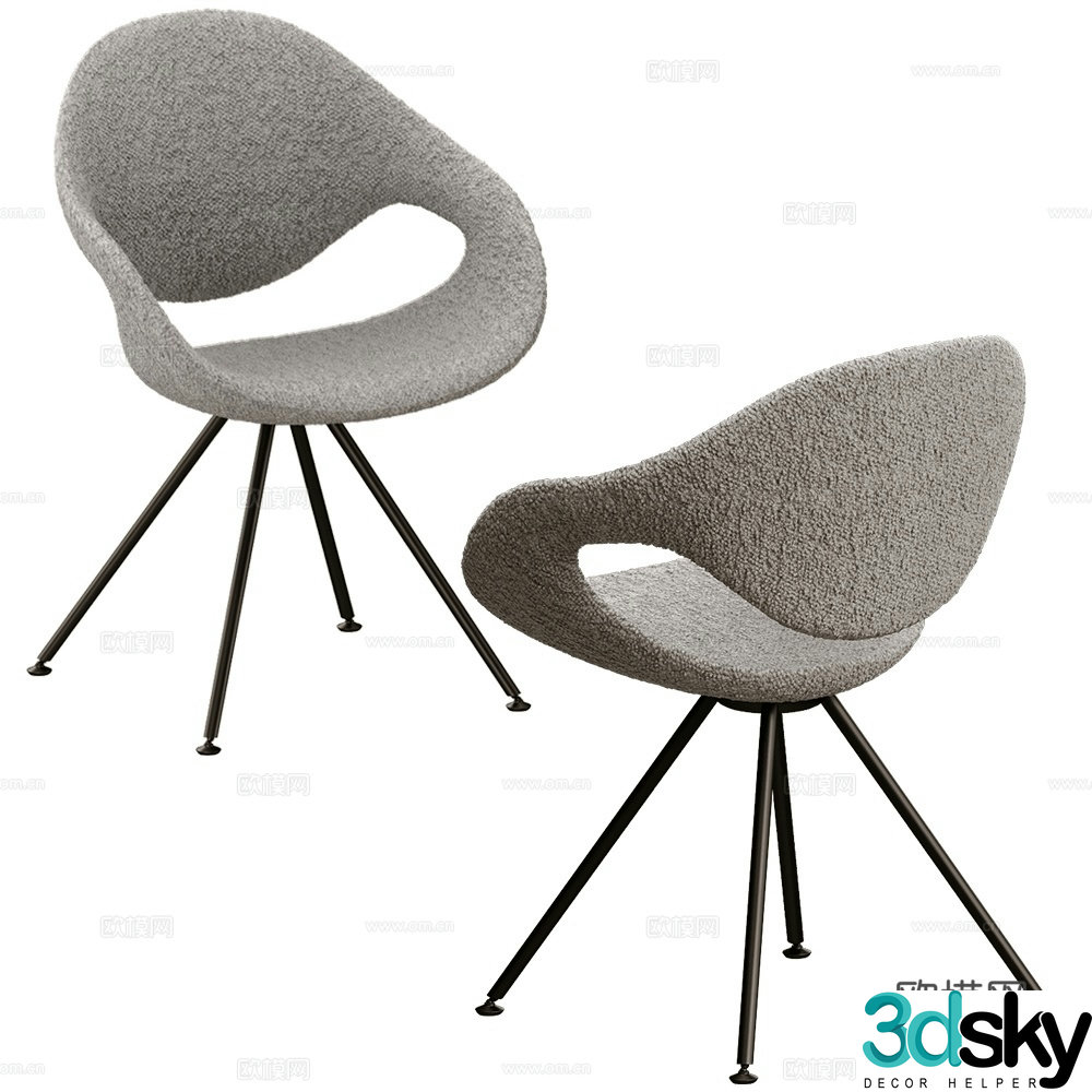 Tonon Italia single chair dining chair 3d model