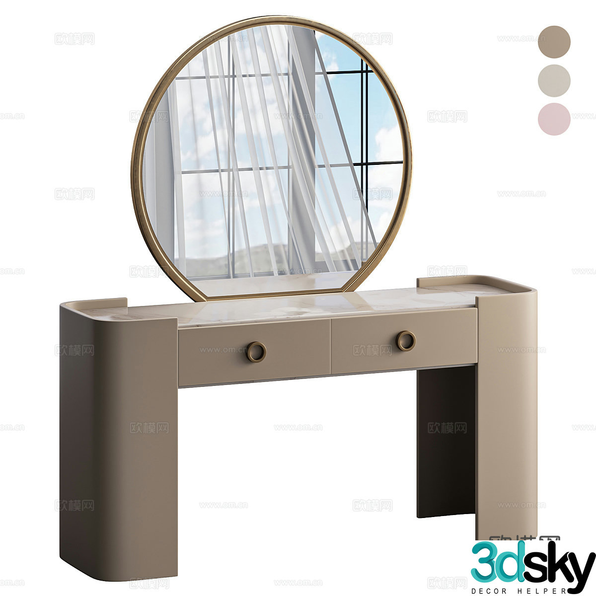 Dressing table 3d model