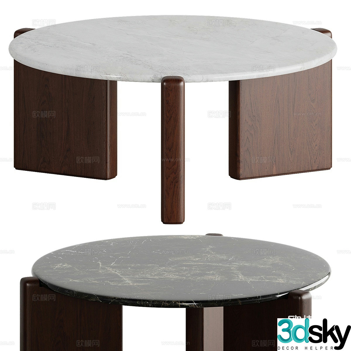 Modern coffee table 3d model
