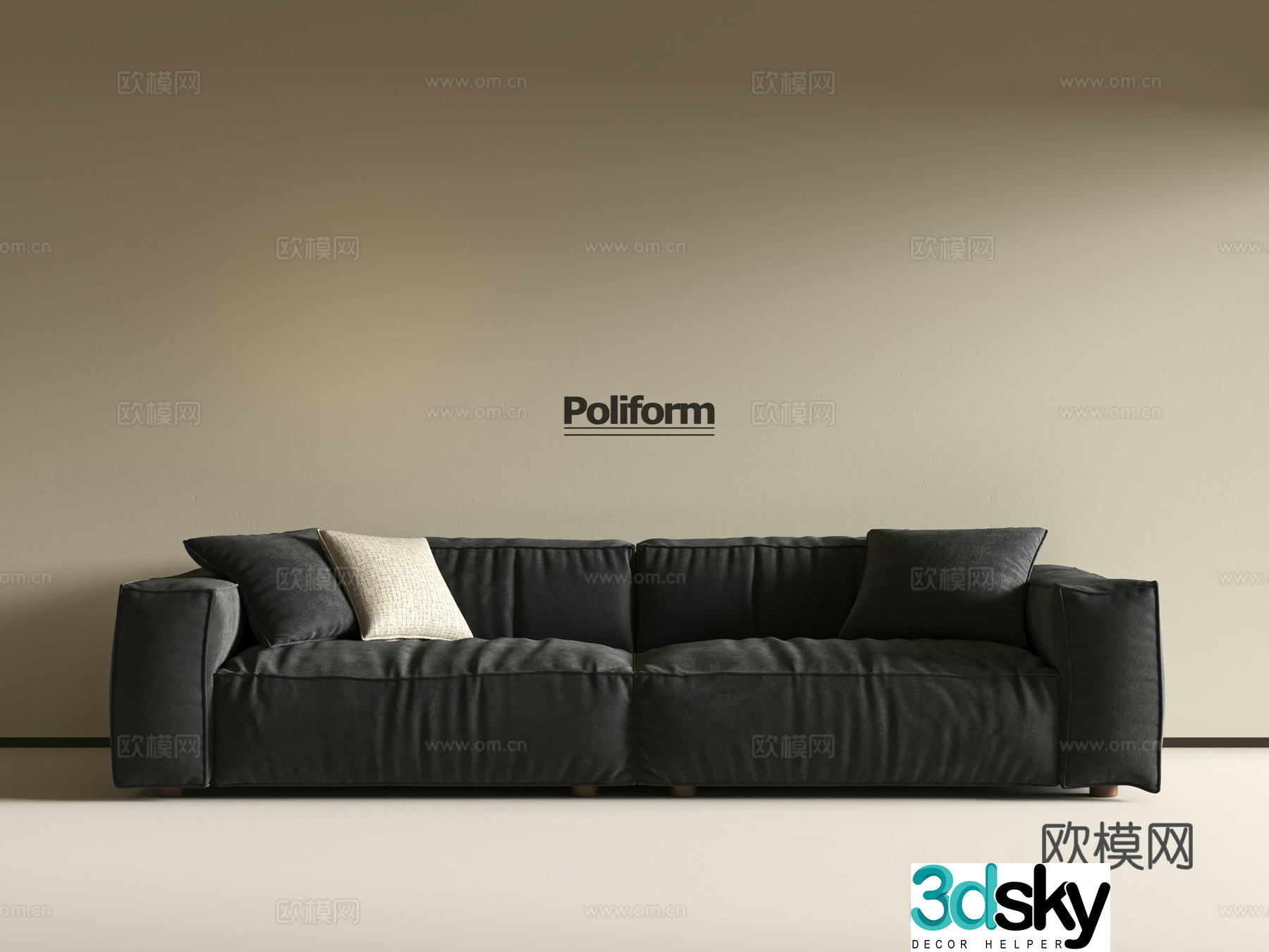 Wabi-sabi loveseat 3d model