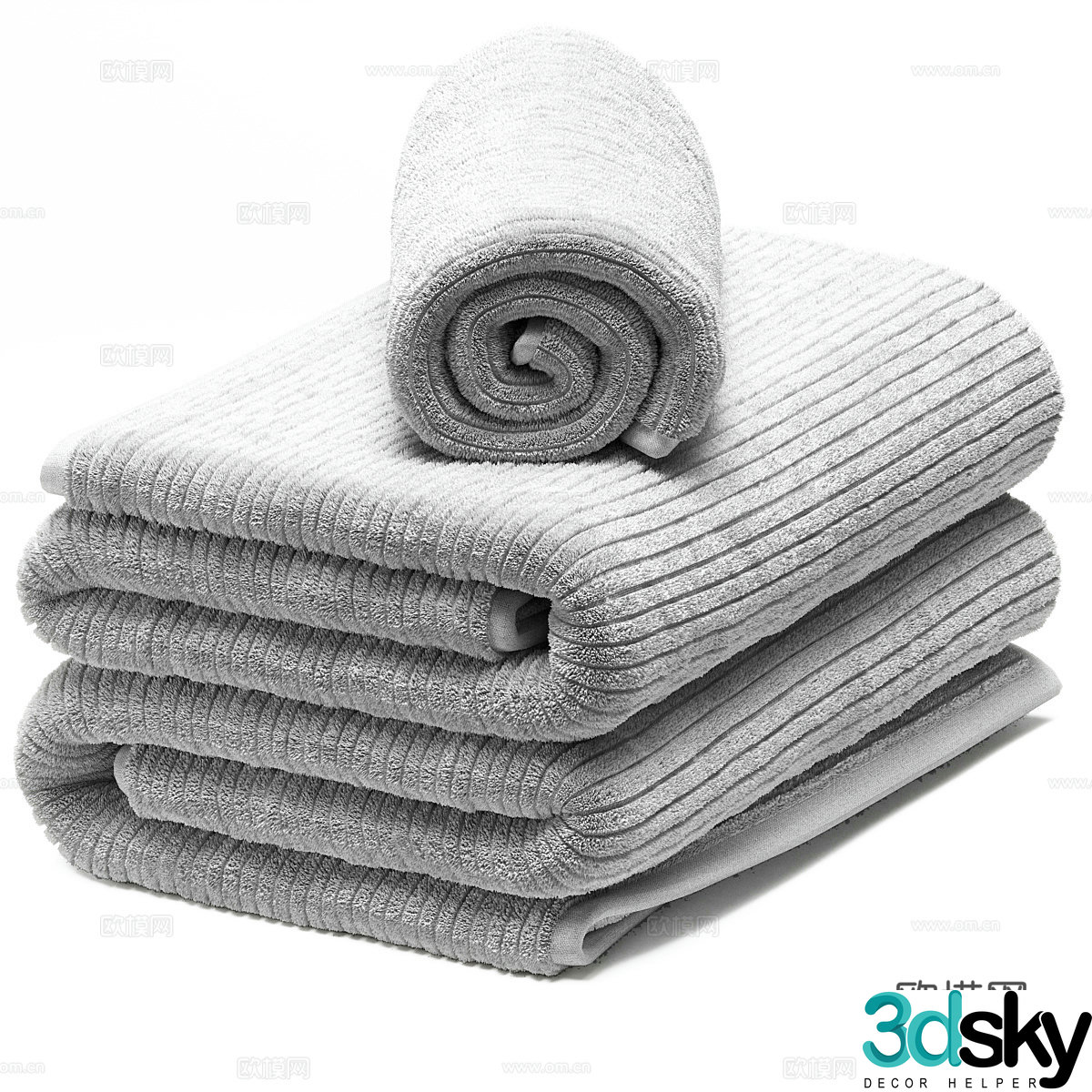 towel bath towel 3d model