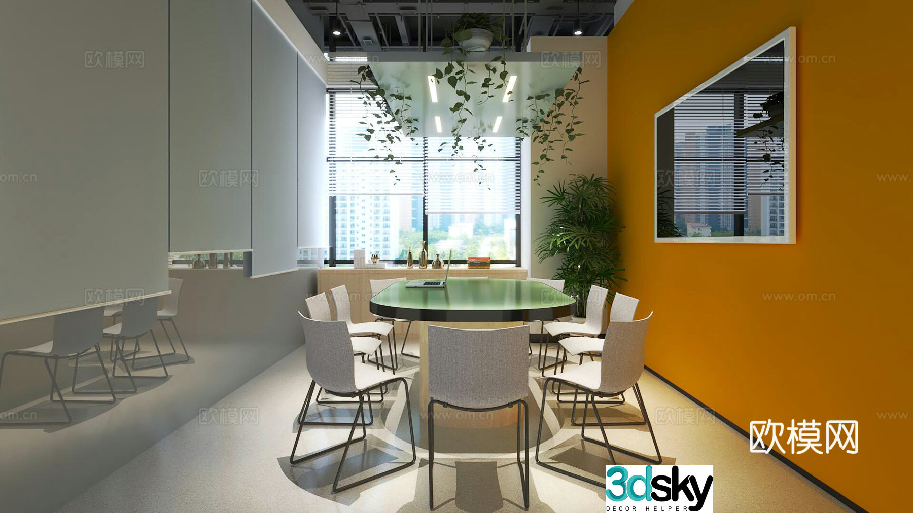 small conference room 3d model