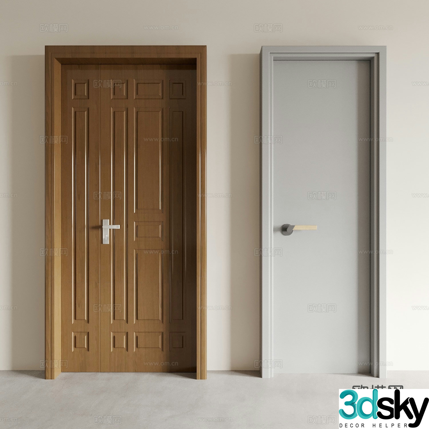Security door main door entrance door outdoor door outdoor door 3d model