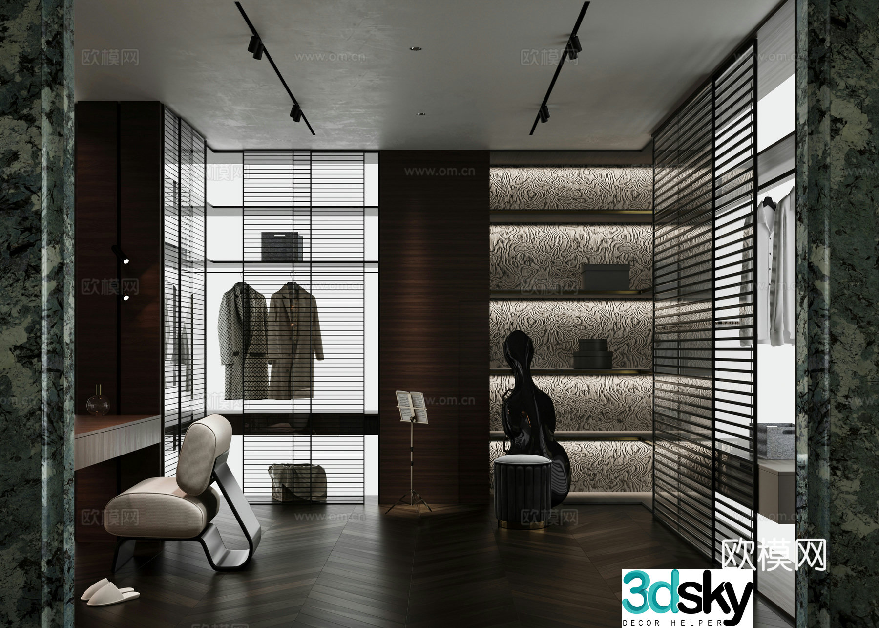 Italian cloakroom 3D model