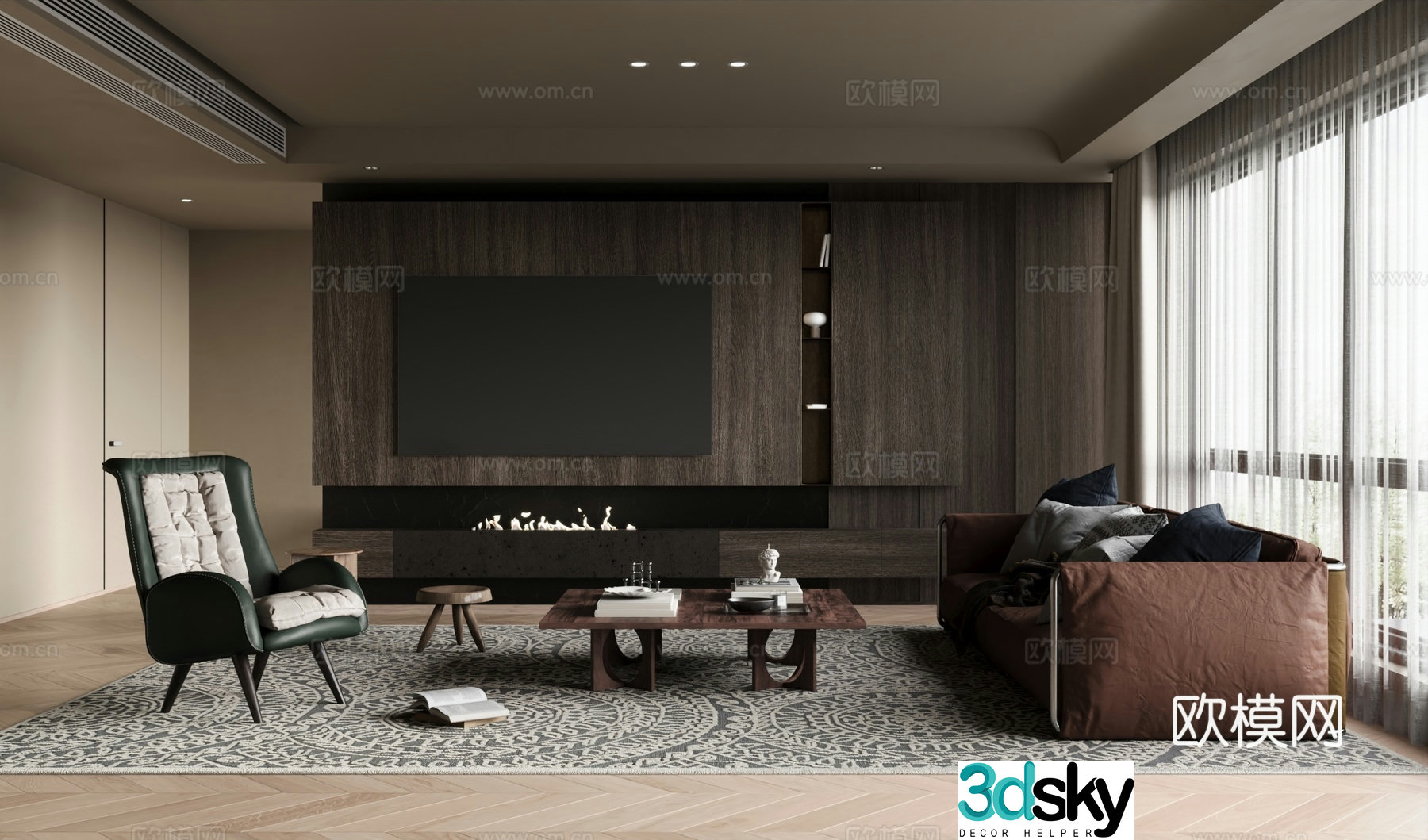Italian living room 3d model