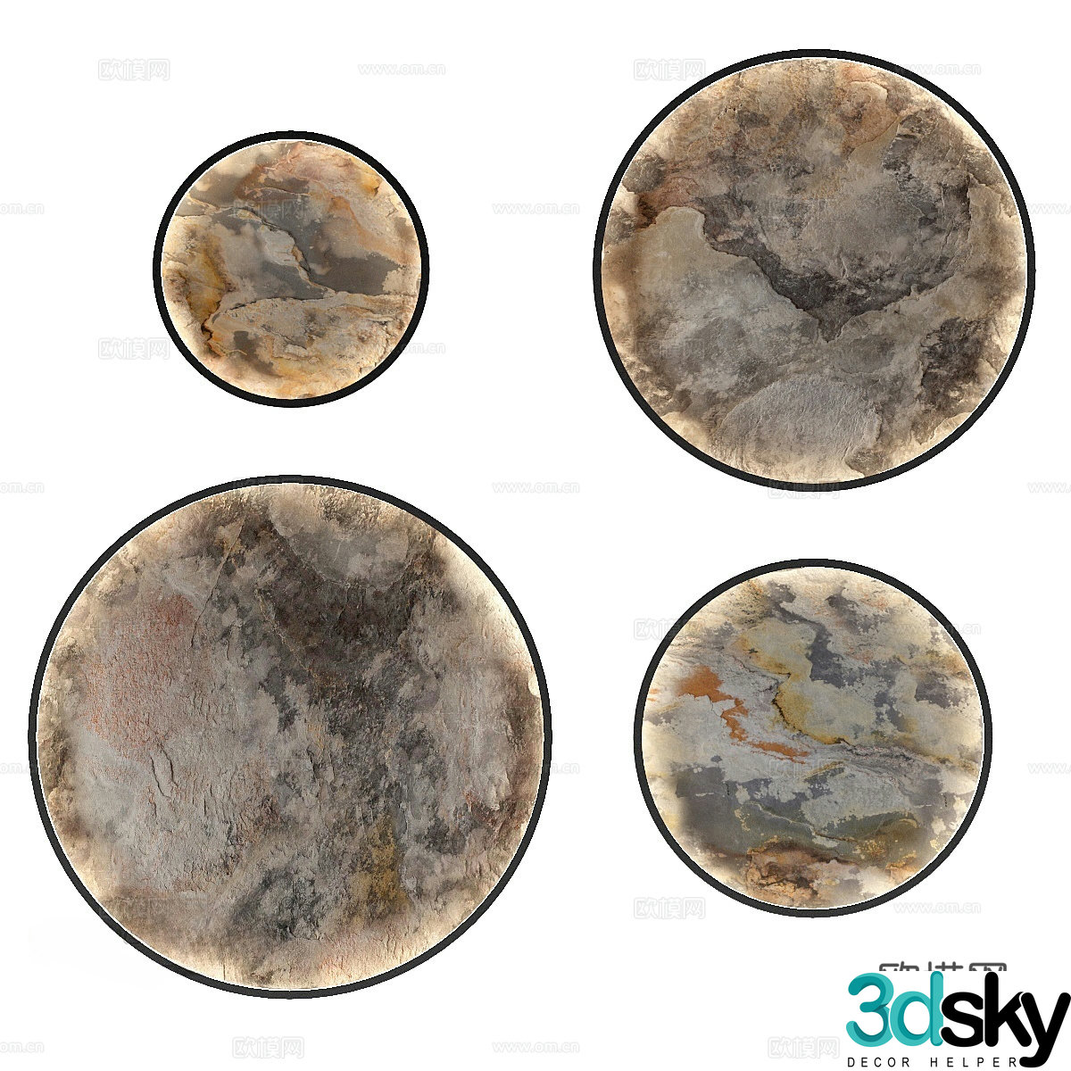 New Chinese style wall decoration pendant 3d model