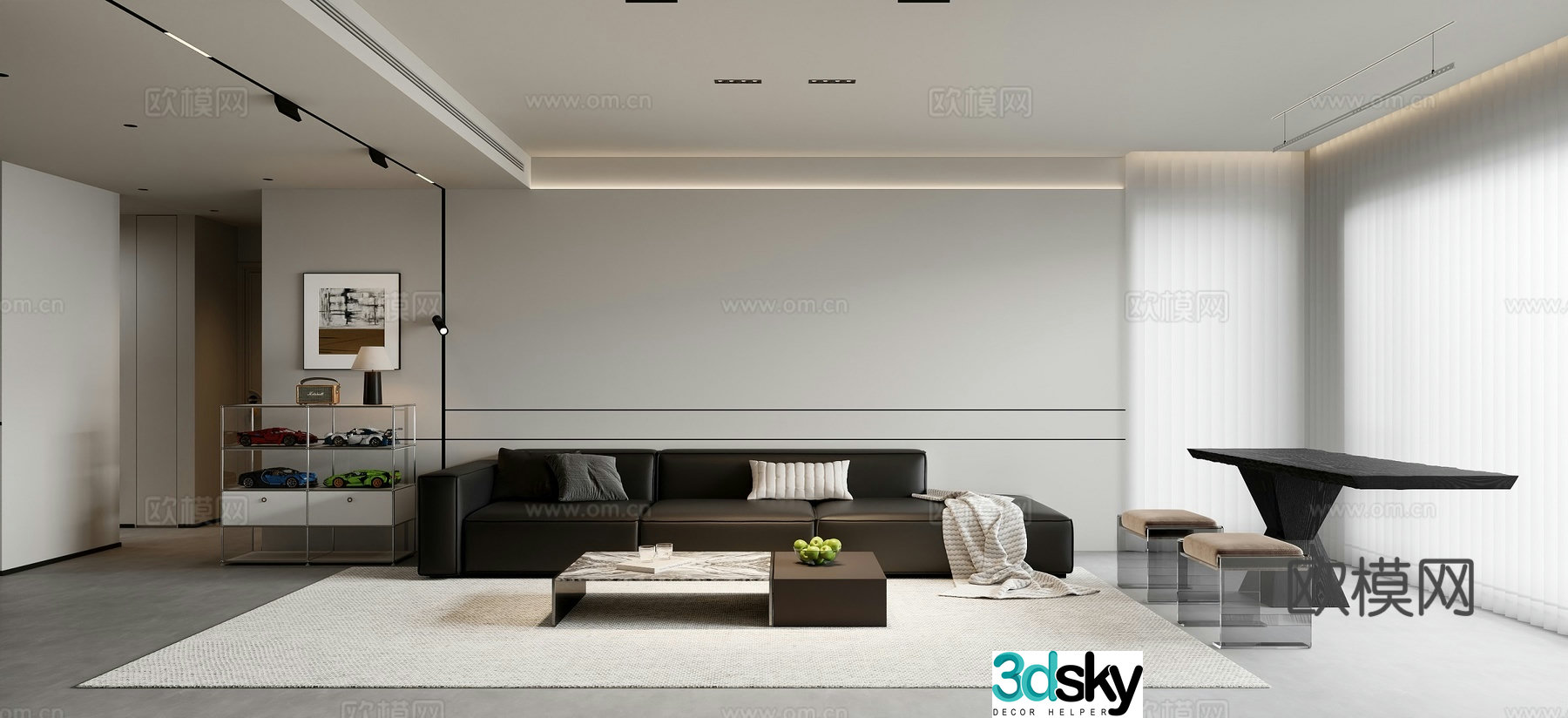 Modern living room 3d model