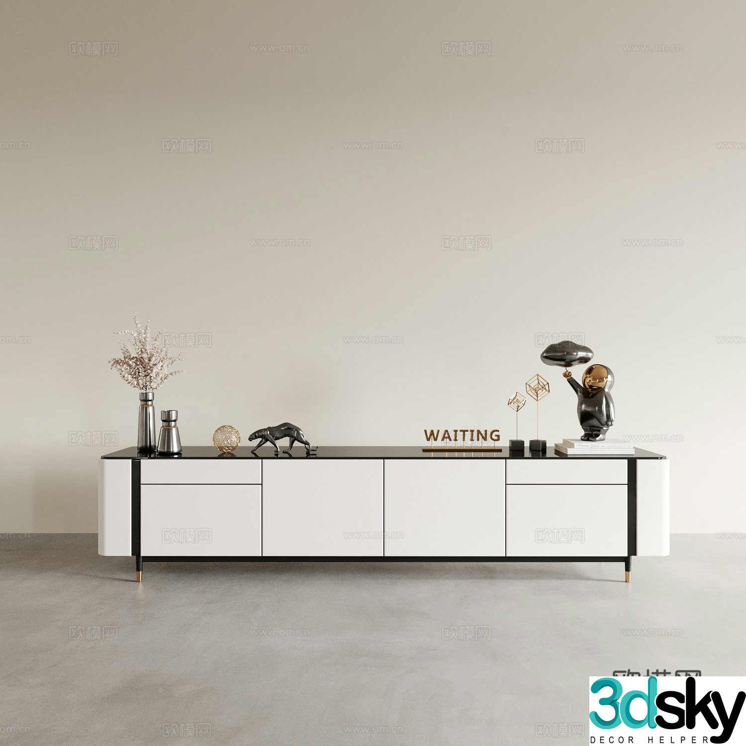 Modern TV cabinet 3d model