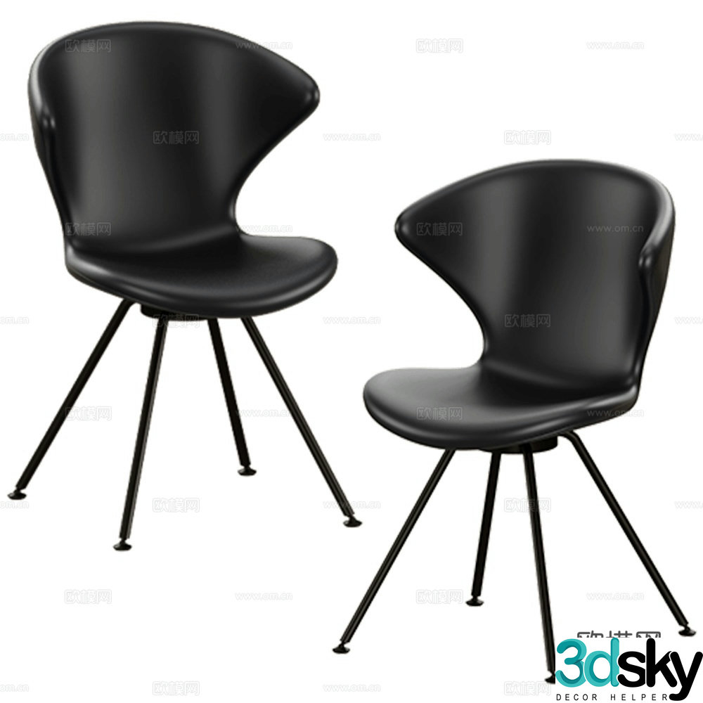 Tonon Italia single chair dining chair 3d model