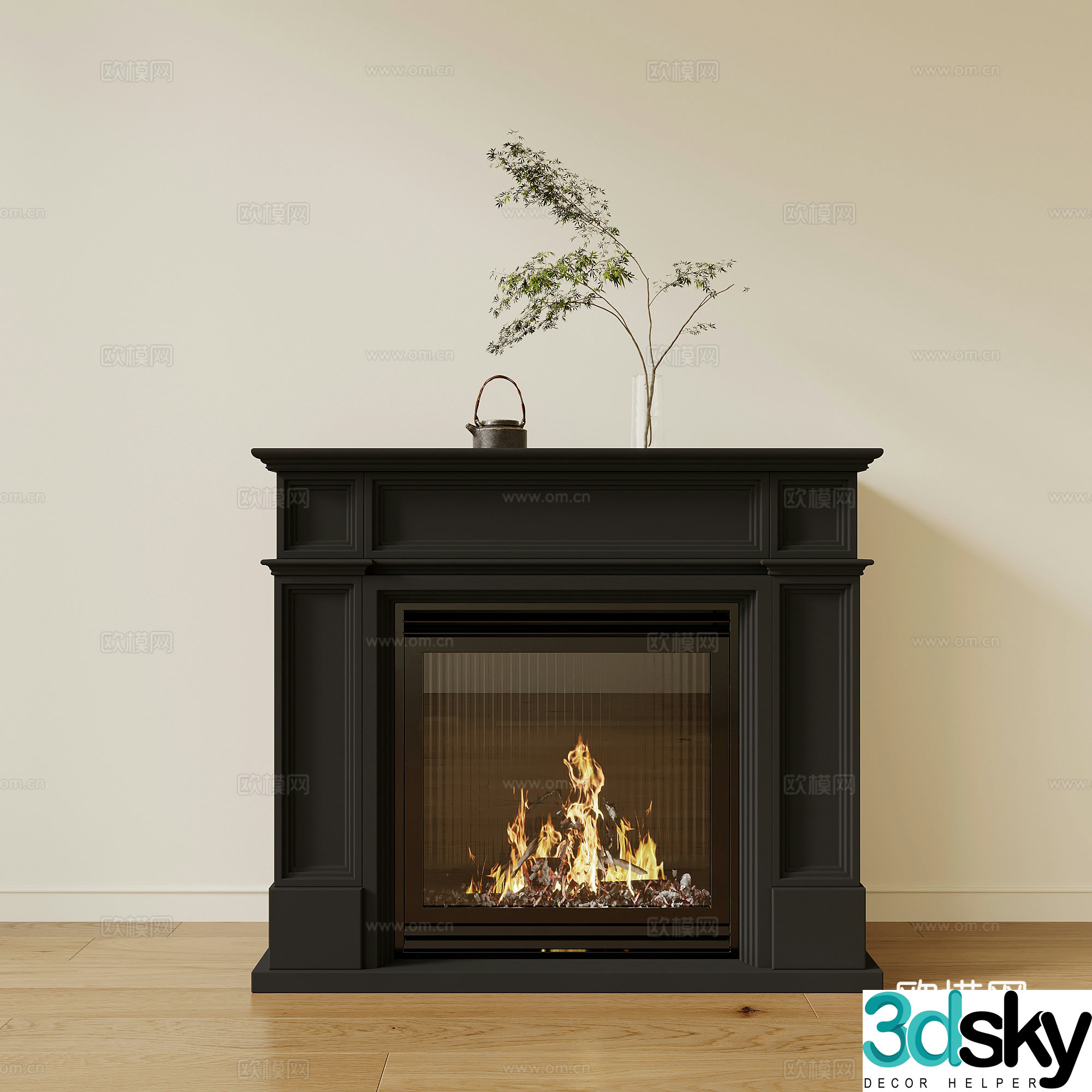 French fireplace 3d model