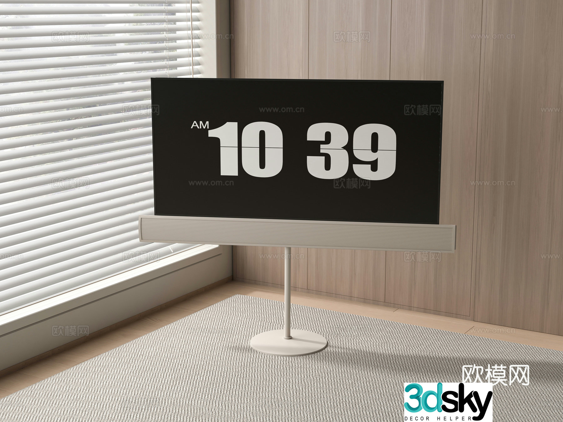 Modern television 3d model