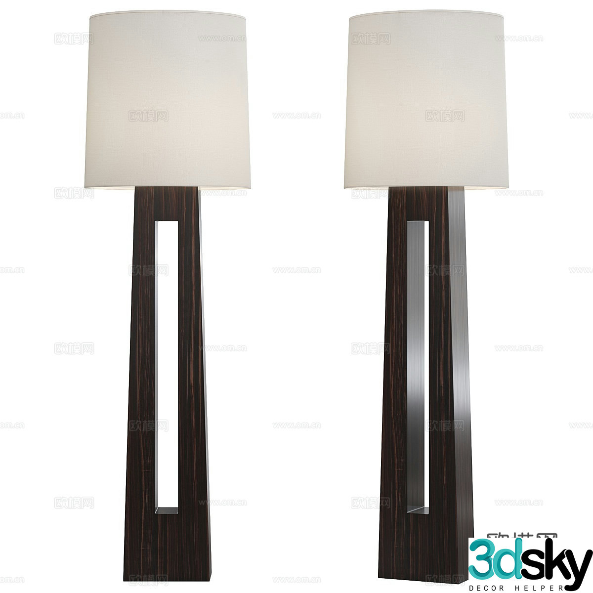 New Chinese style floor lamp 3d model