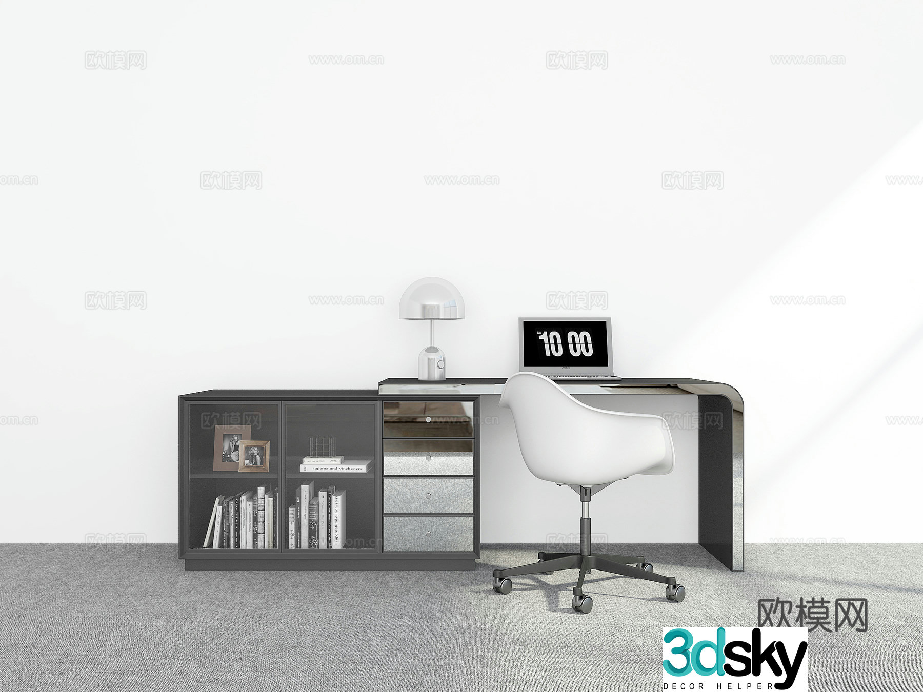 Modern desk 3d model