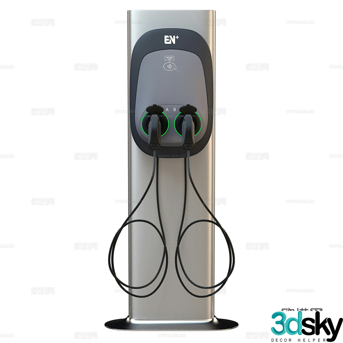 New energy charging pile 3D model