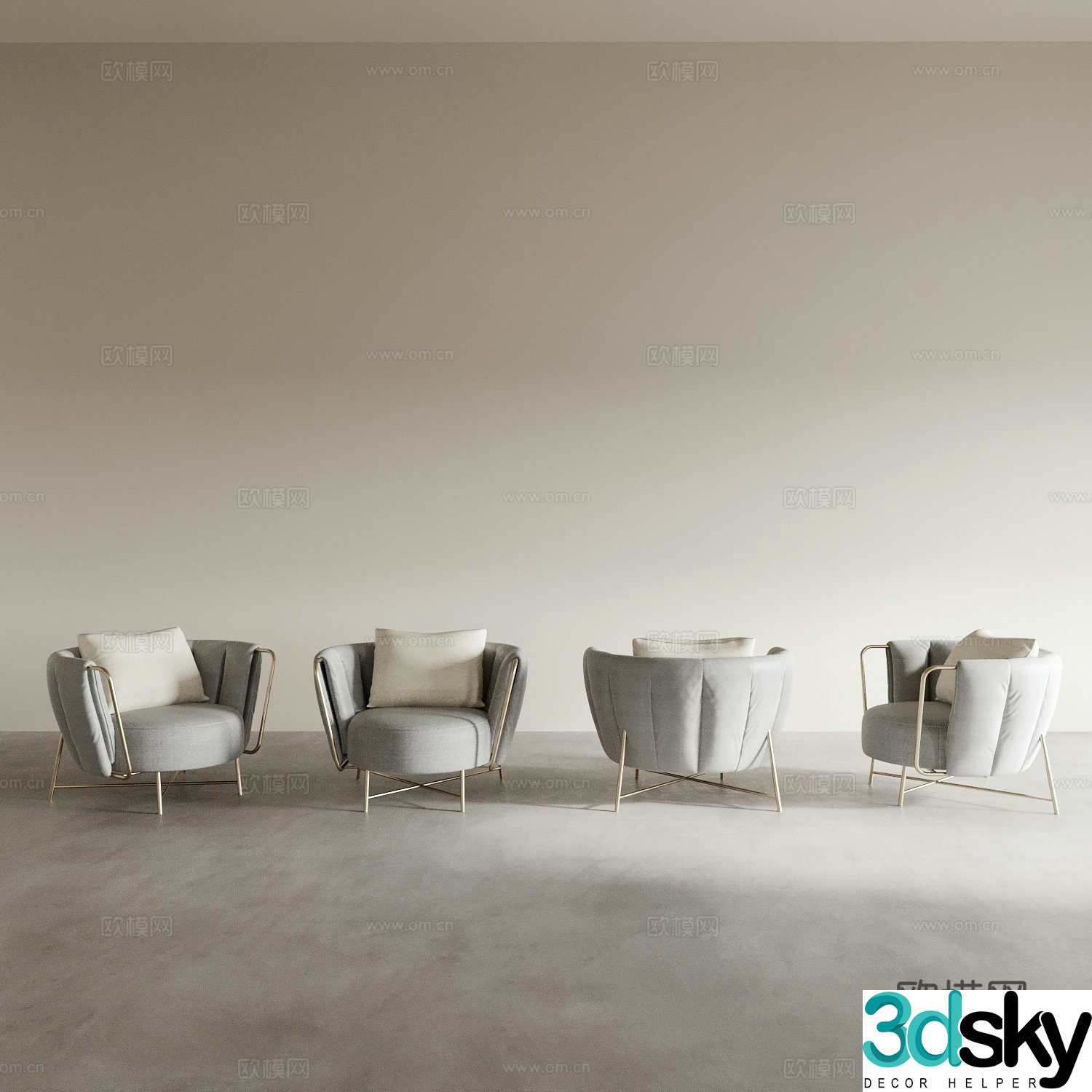 Sofa chair leisure chair 3d model