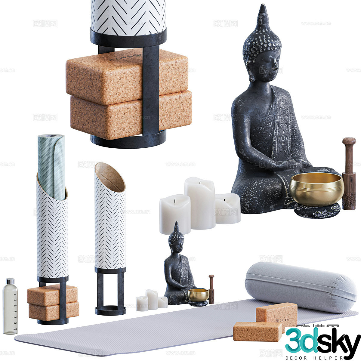 Modern decorations ornaments crafts 3d model
