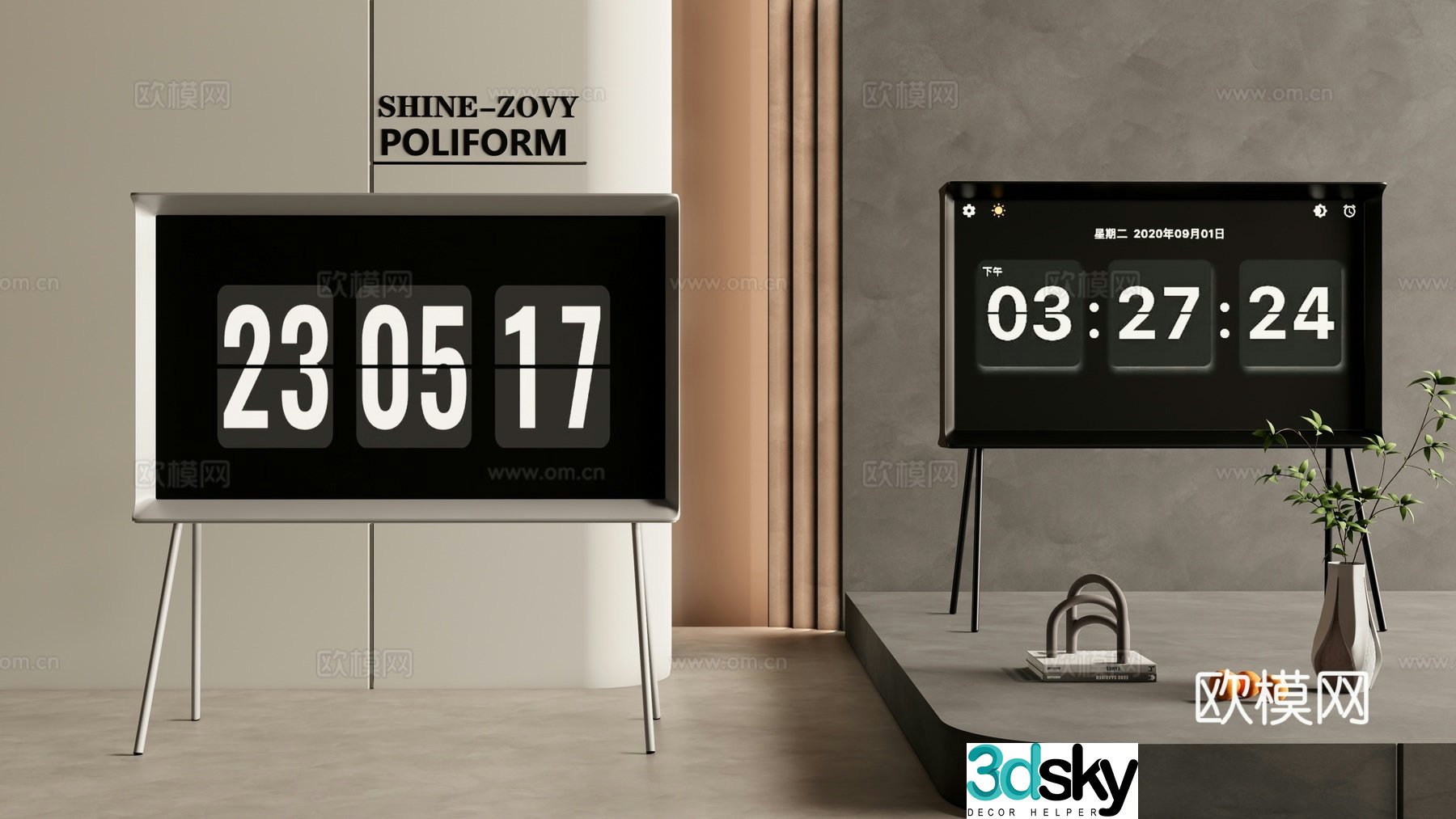 Modern stand tv mobile tv 3d model