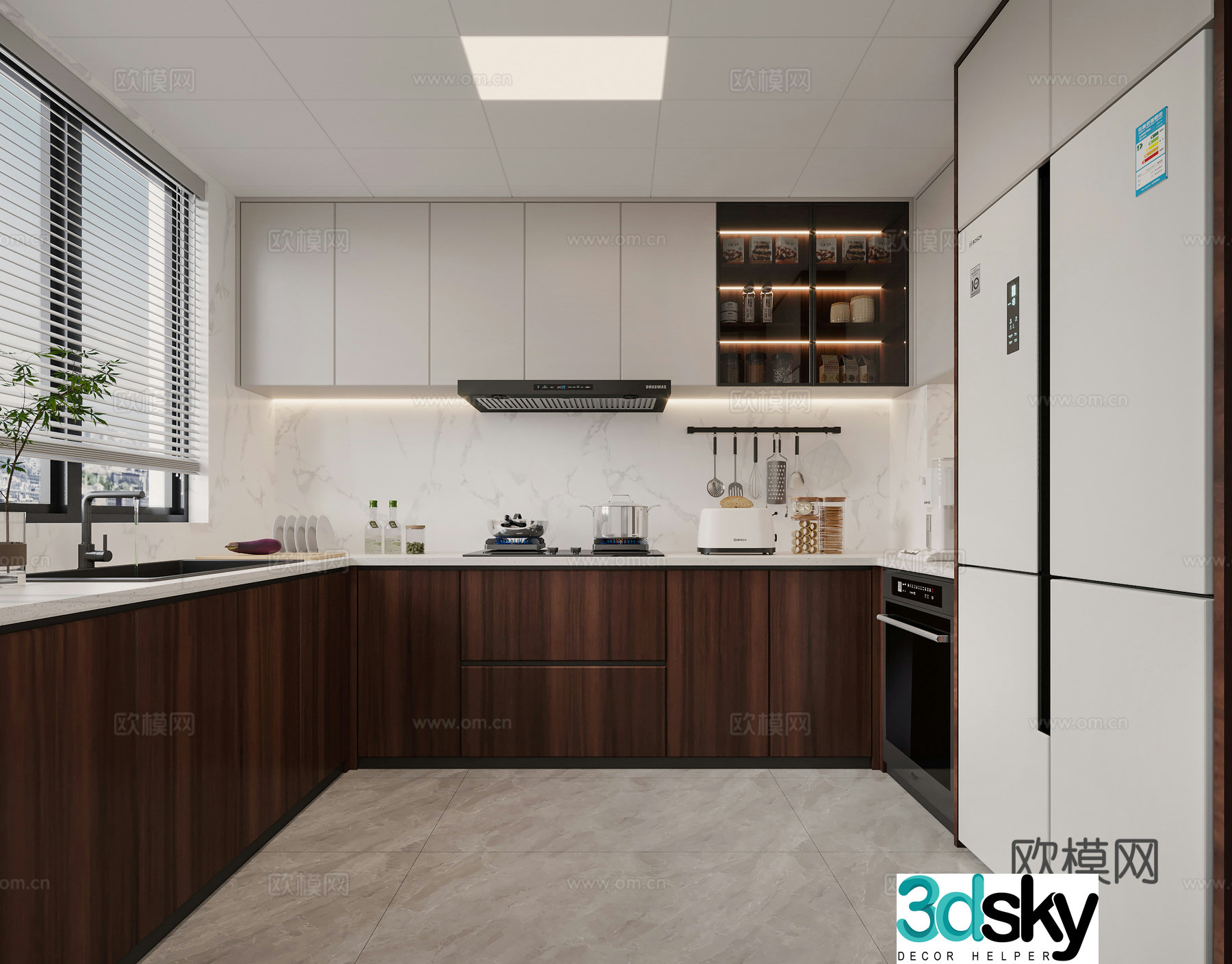 Modern kitchen 3d model