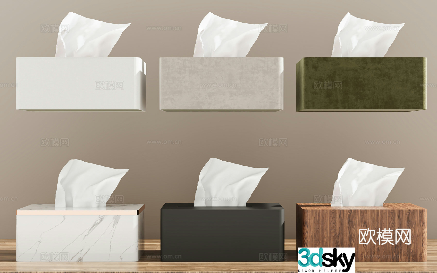 Tissue Paper Tissue Box Ornaments Tissue 3D Model