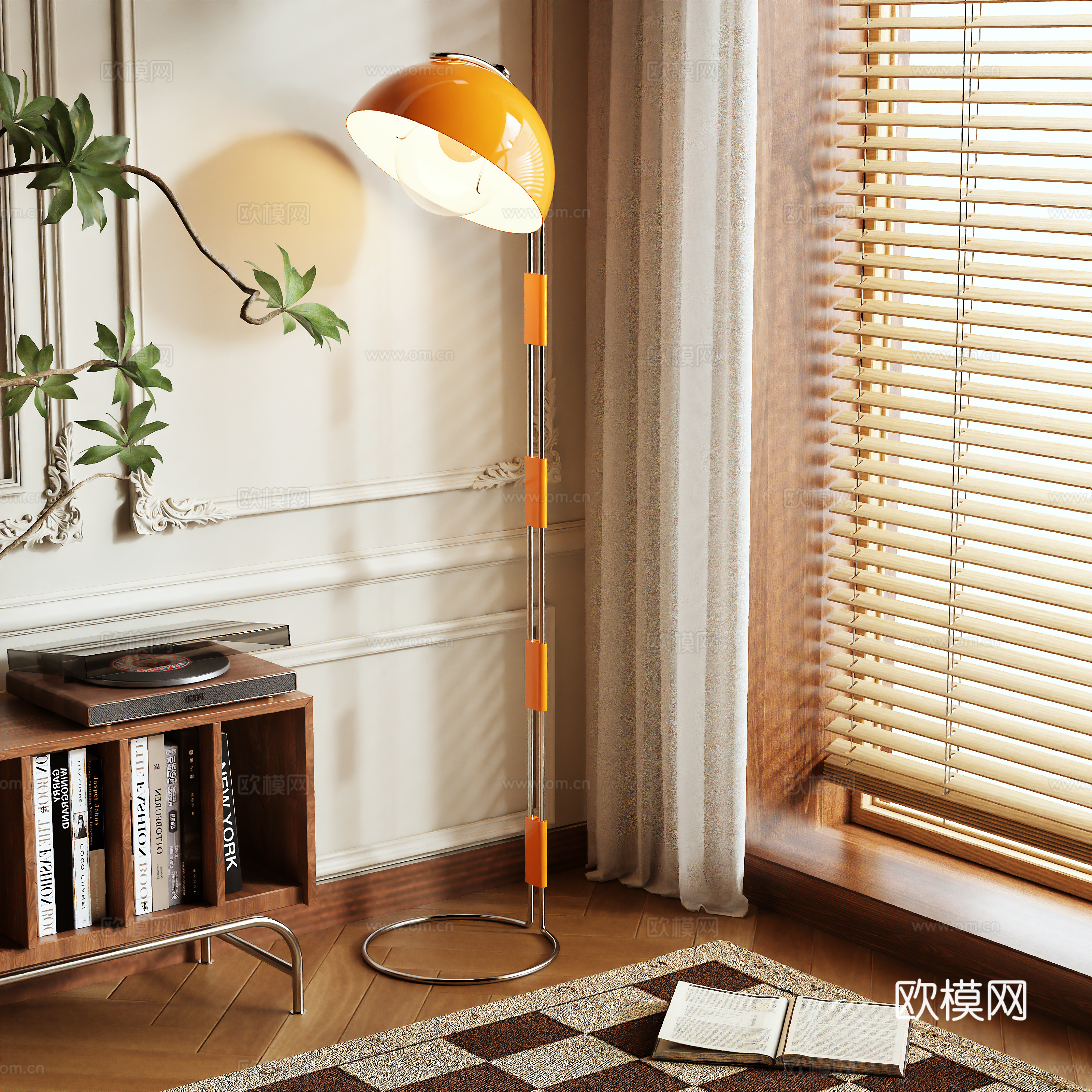 French floor lamp 3d model