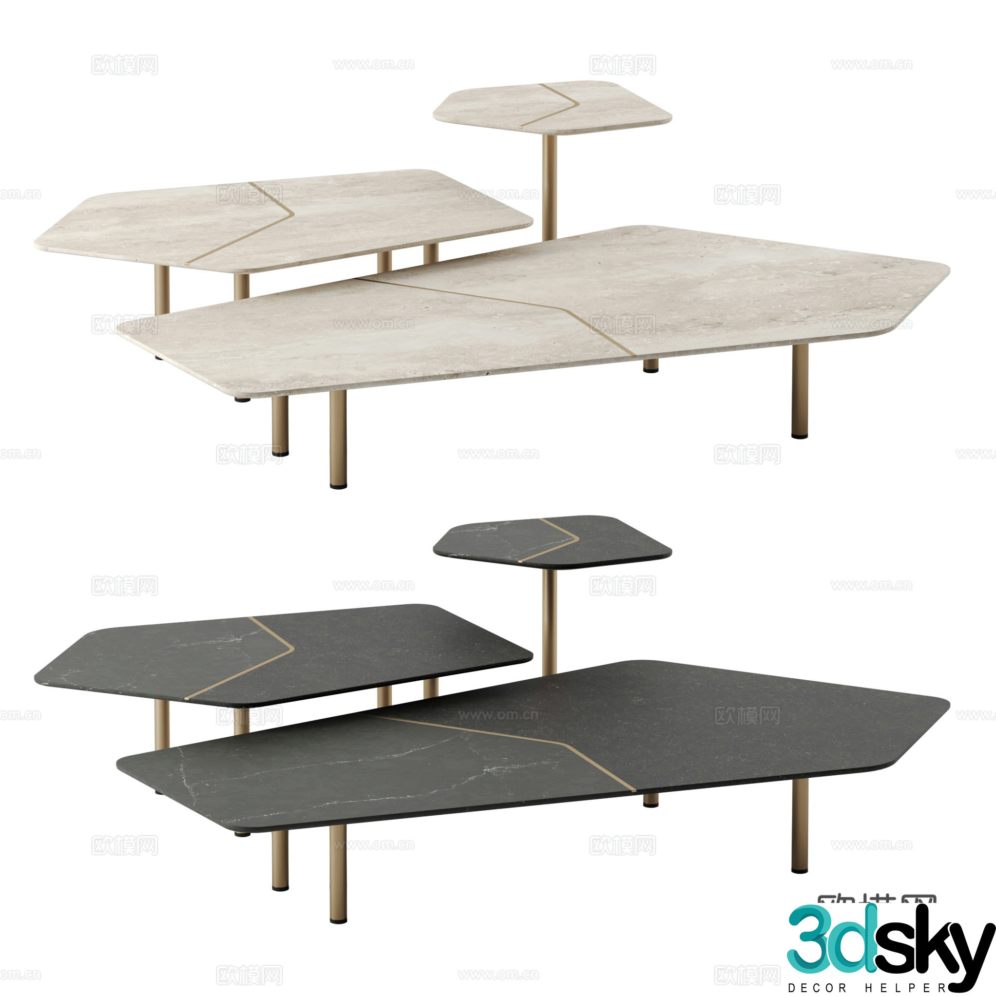 New Chinese style coffee table 3D model