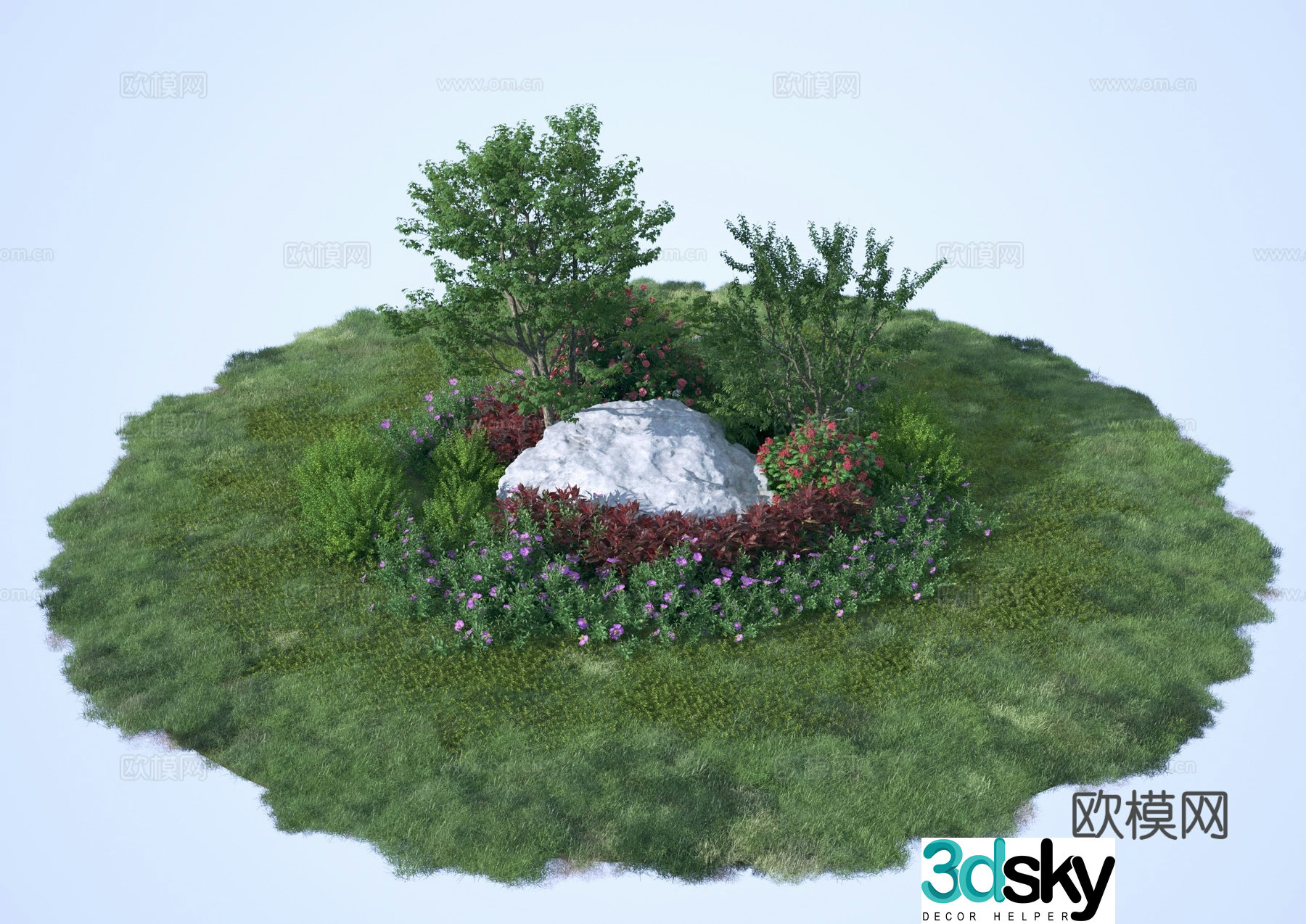 Plants shrubs flowers plants shrubs 3d model