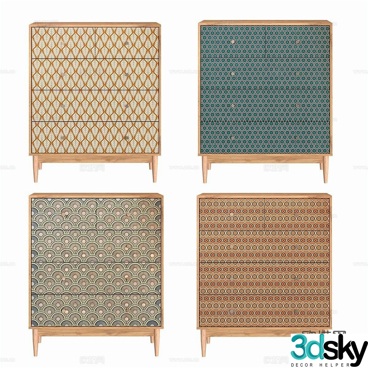 Divan bedside table 3d model