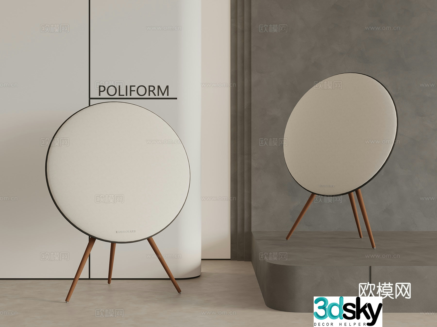 modern audio 3d model