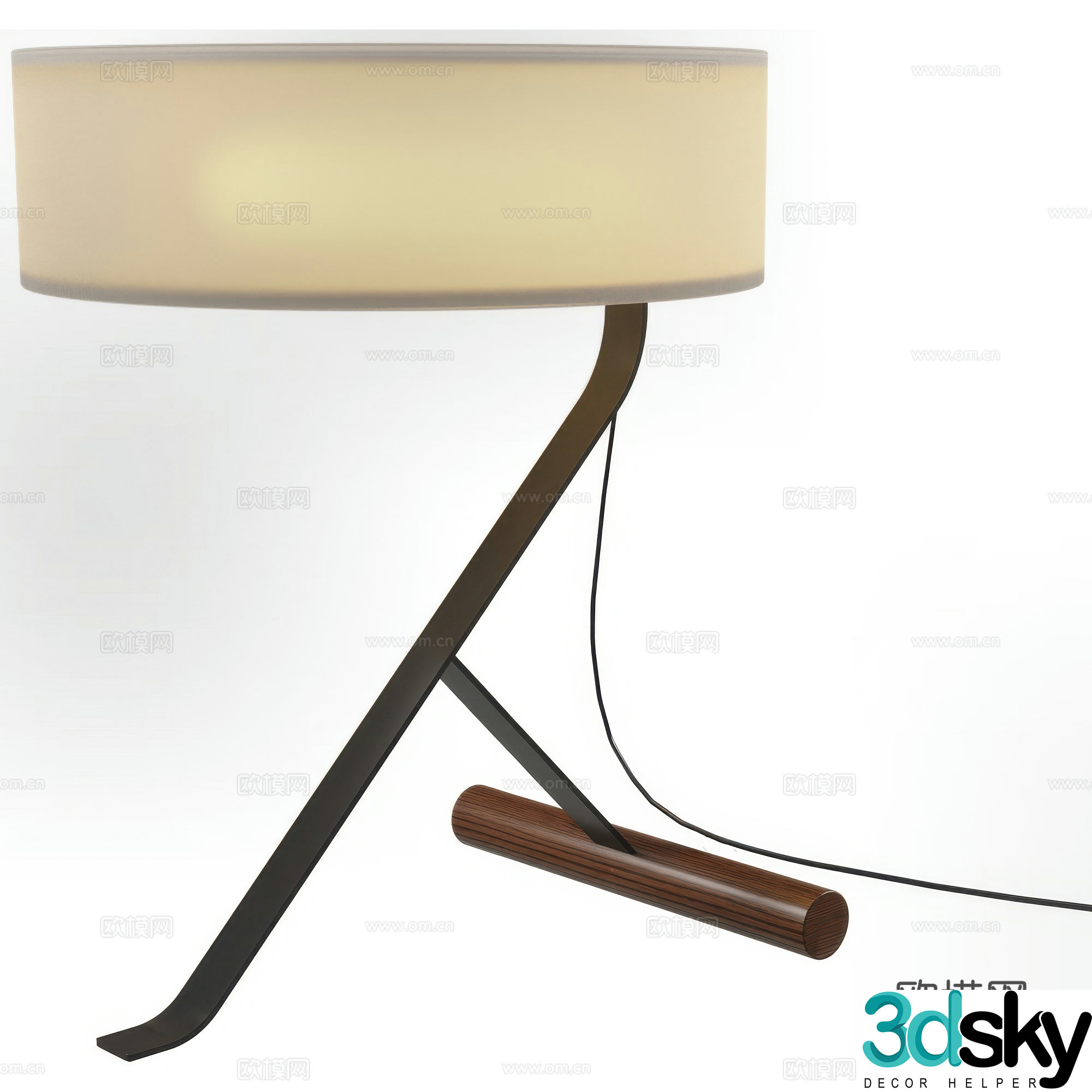 New Chinese desk lamp 3d model