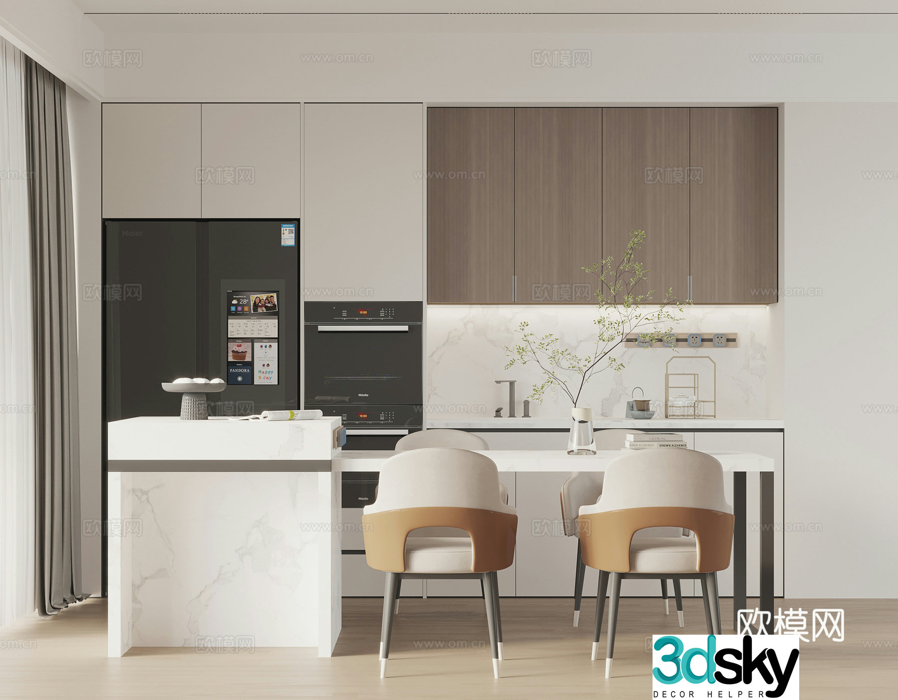 Modern restaurant 3d model