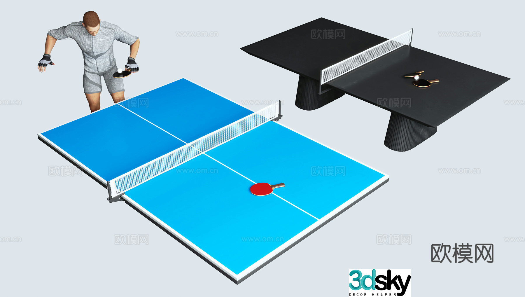 ping pong table 3d model