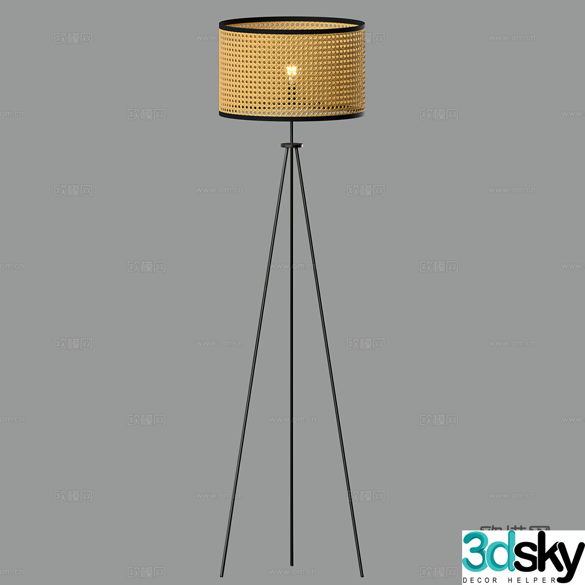 Wabi-sabi floor lamp 3d model