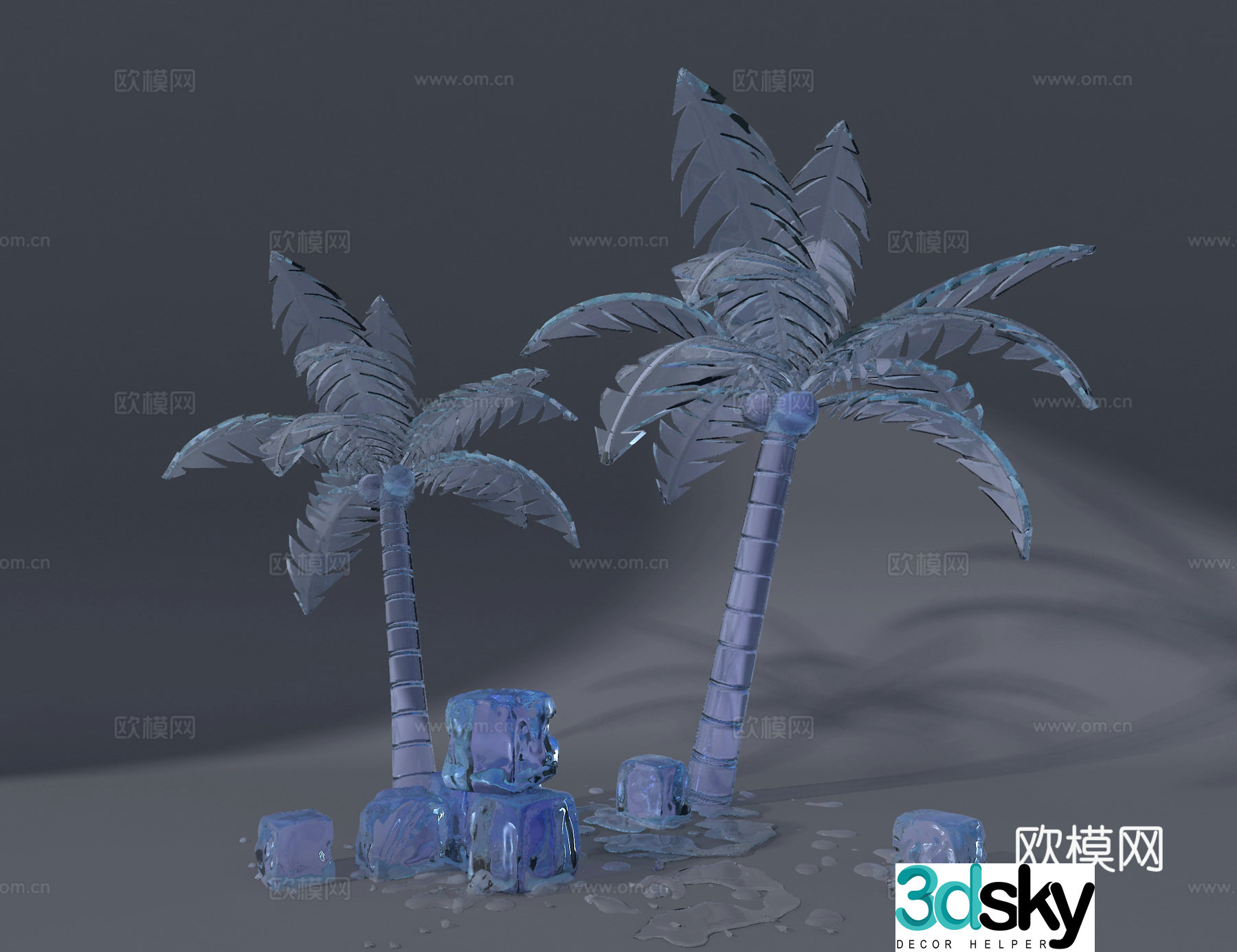 Ice sculpture sketch 3d model