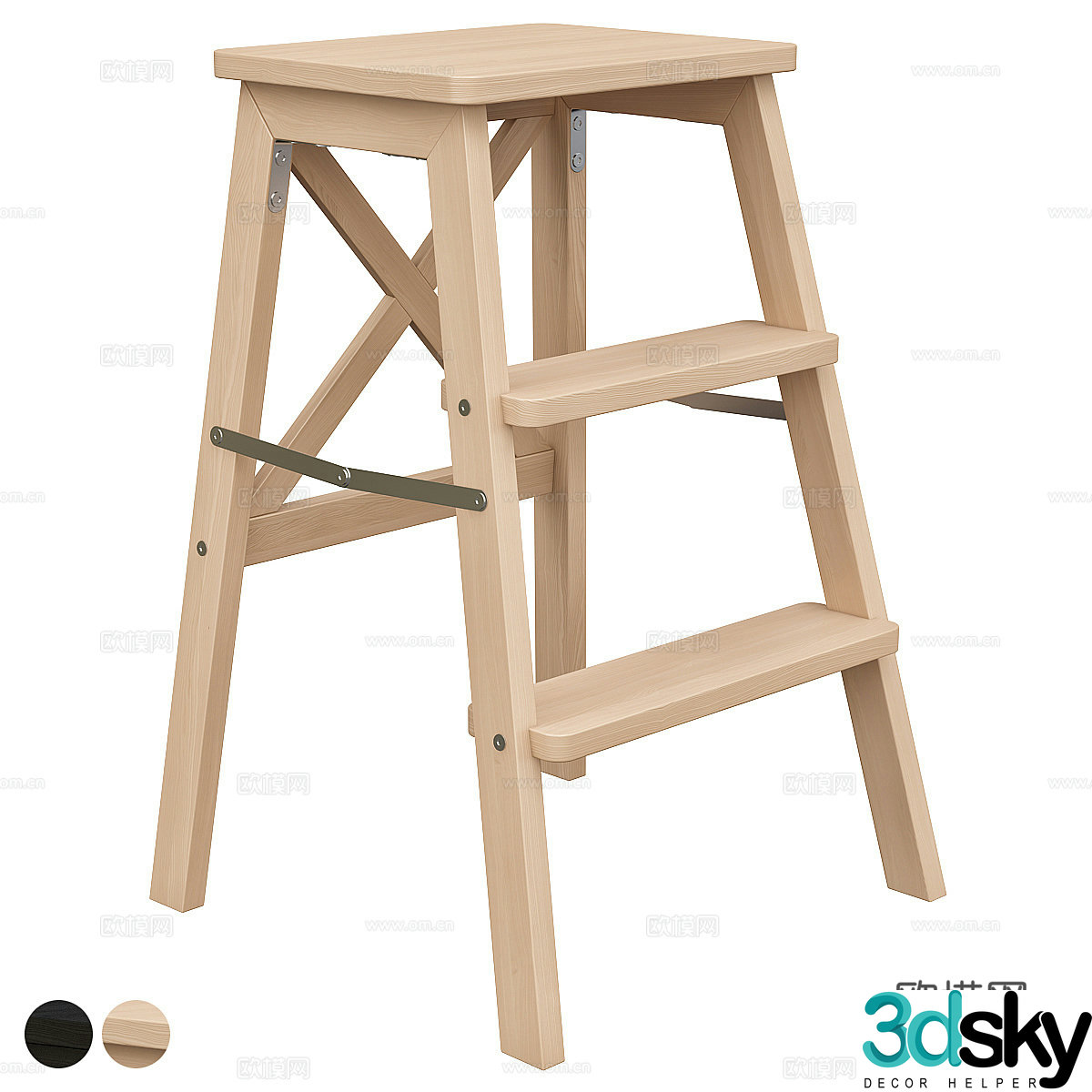 bar stool bar stool high stool 3d model