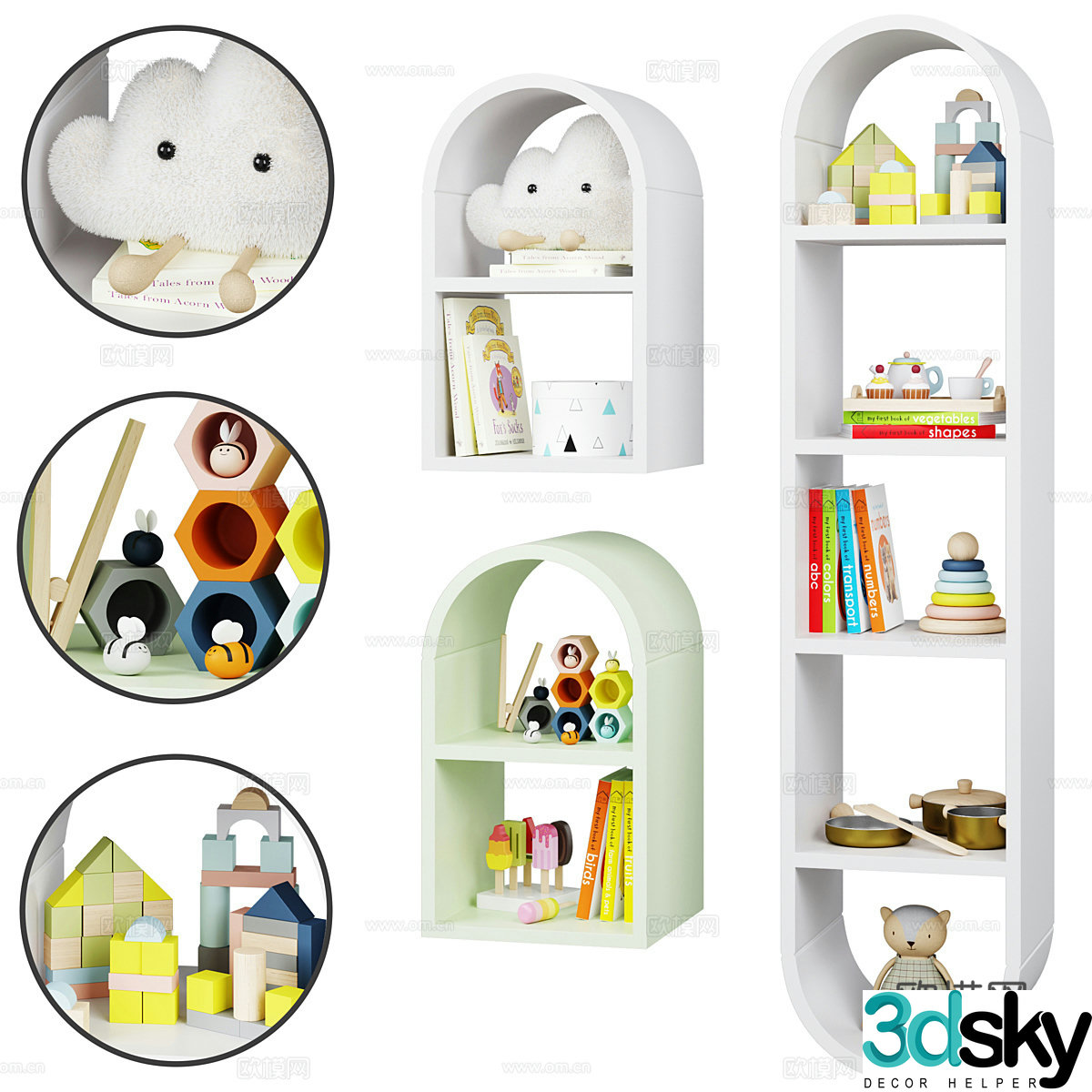 Children’s decorative cabinet 3d model
