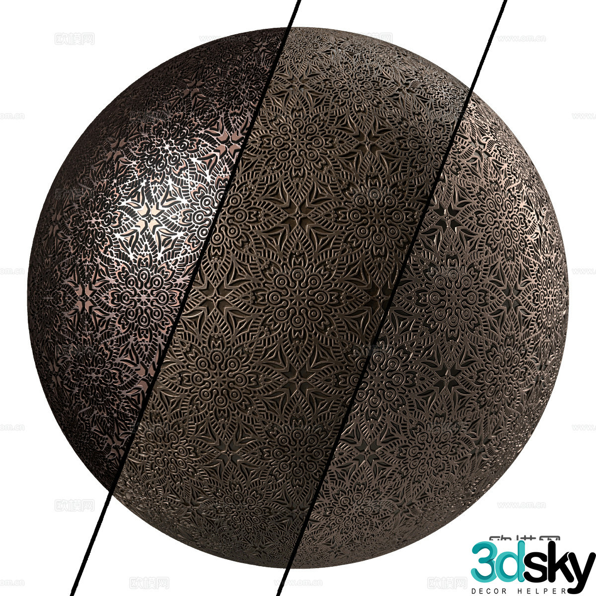 Metal panel metal carving 3d model